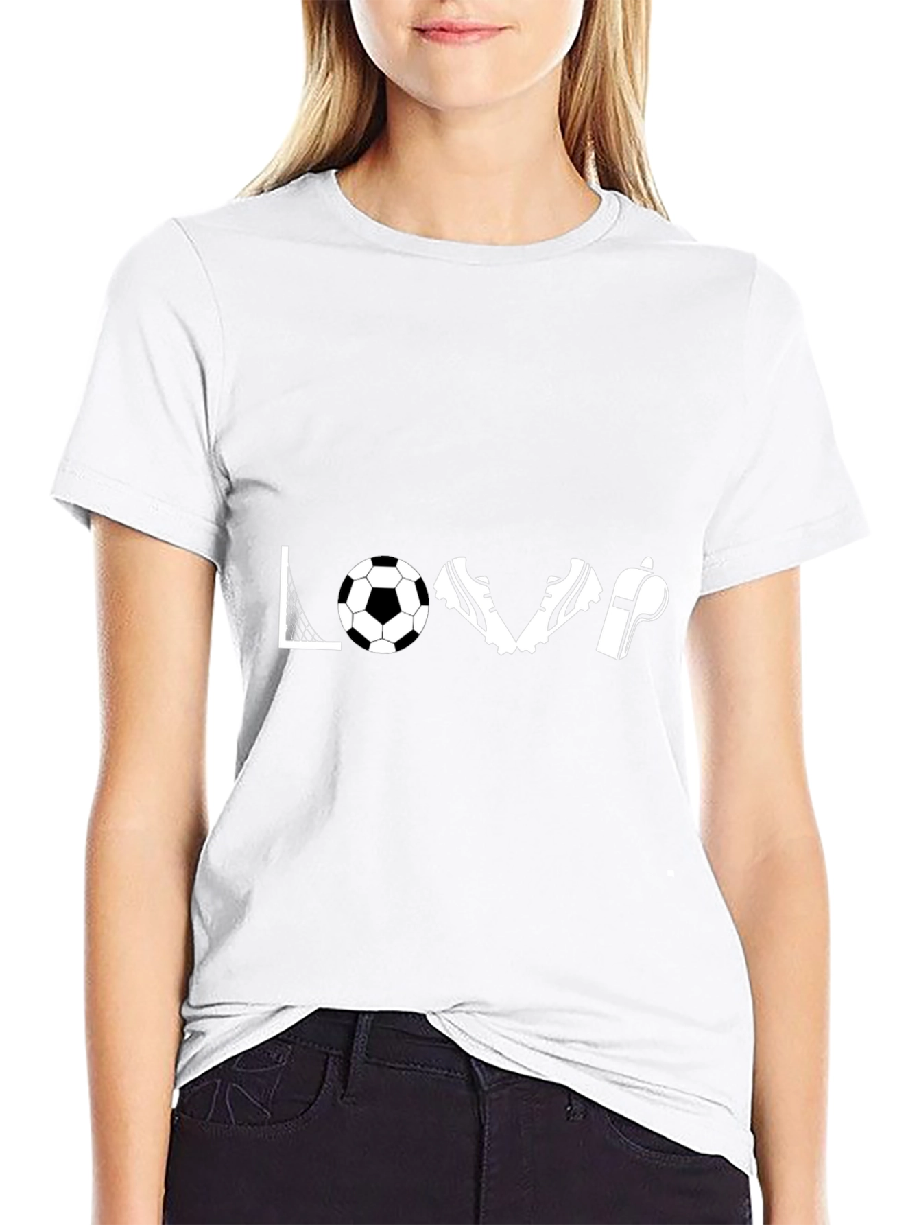 Soccer Love T-Shirt - Goal Ball Cleats Whistle