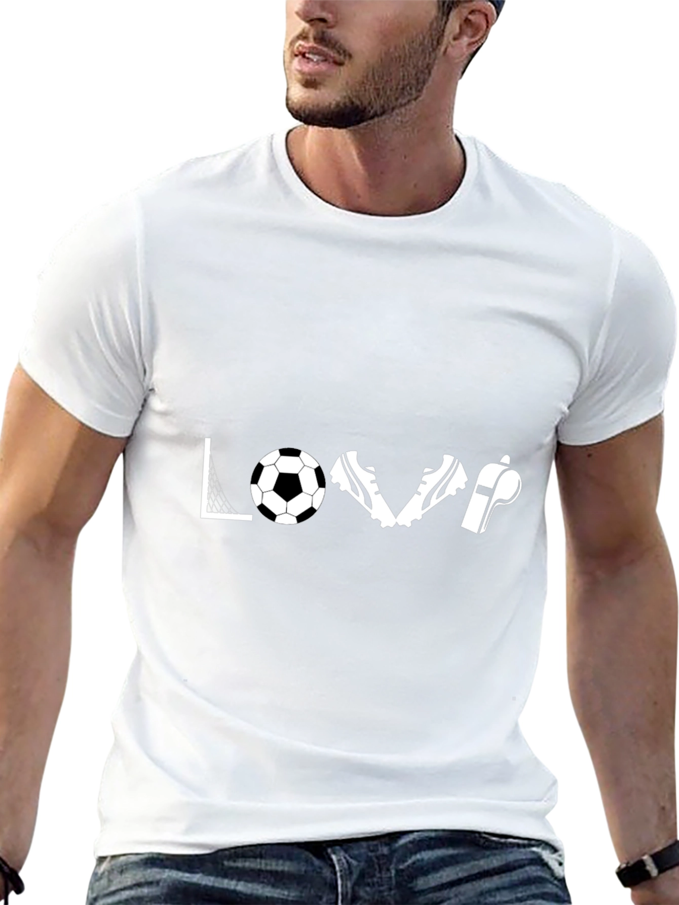 Soccer Love T-Shirt - Goal Ball Cleats Whistle