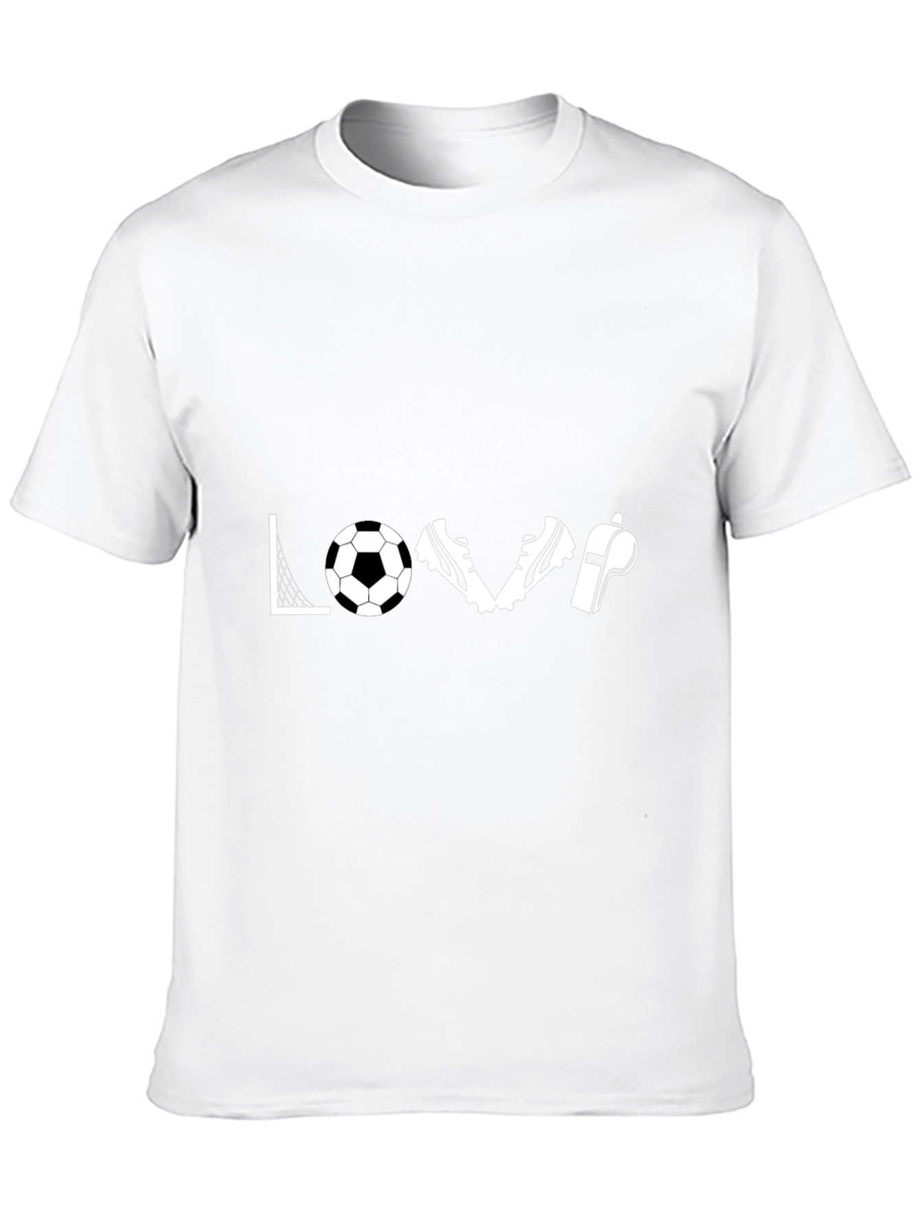 Soccer Love T-Shirt - Goal Ball Cleats Whistle