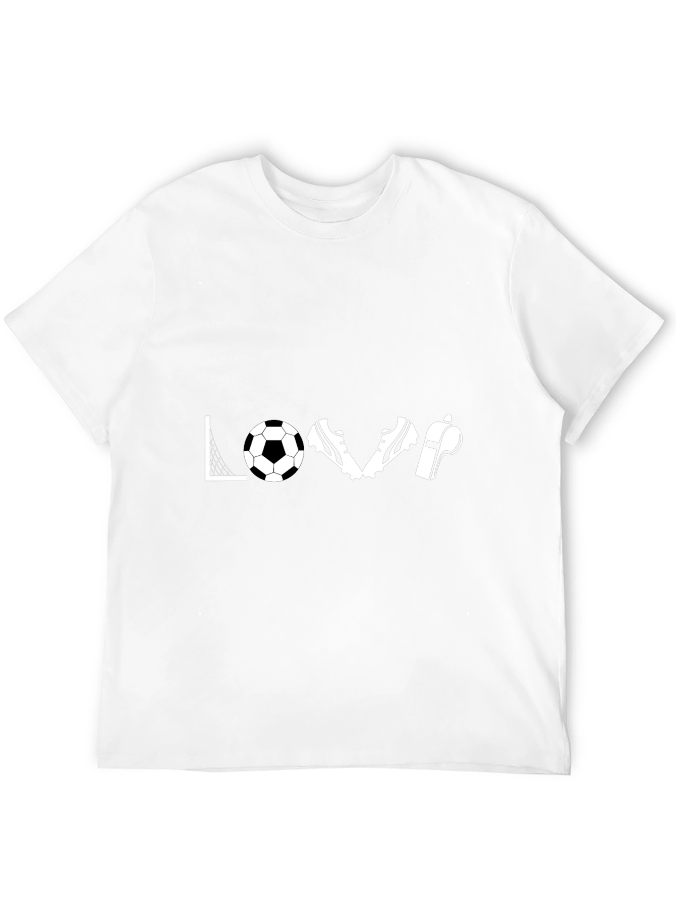 Soccer Love T-Shirt - Goal Ball Cleats Whistle