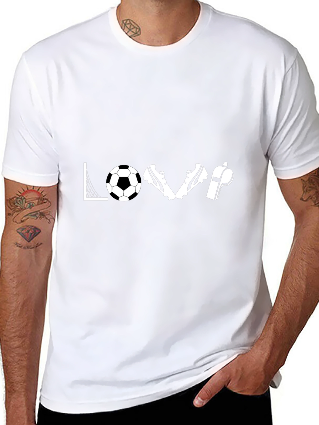 Soccer Love T-Shirt - Goal Ball Cleats Whistle