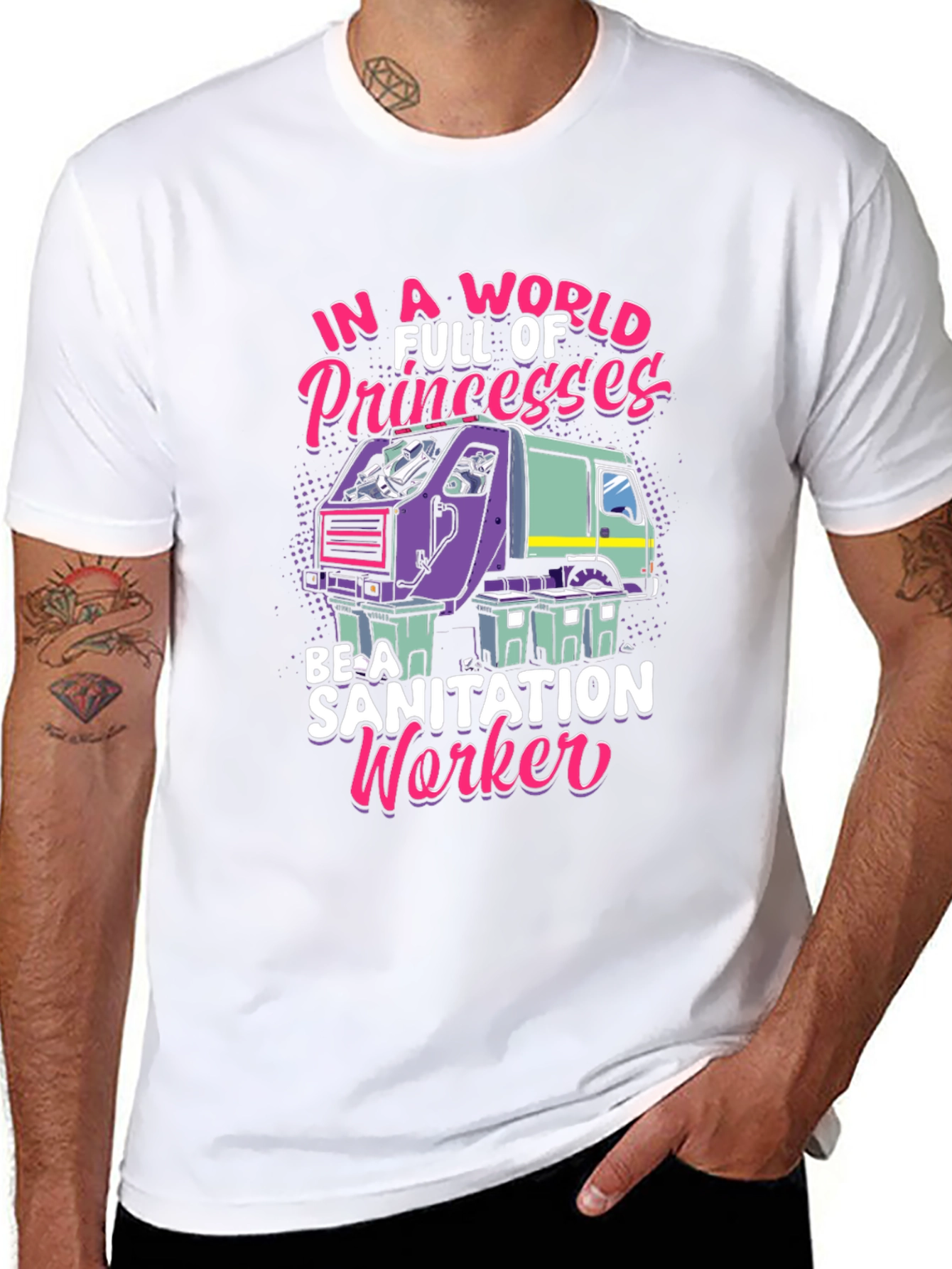 Sanitation Worker Graphic Tee - Funny & Unique