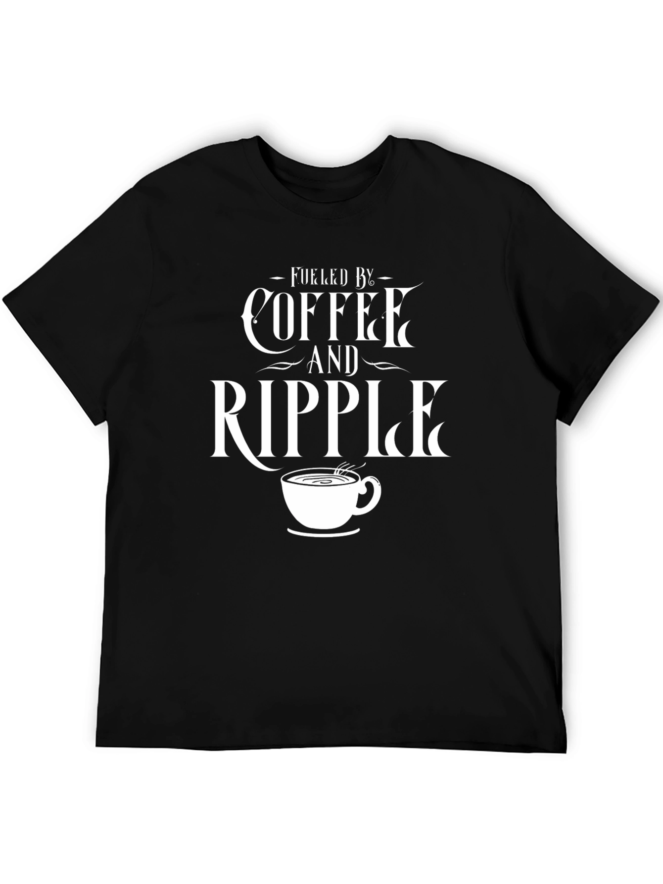 Fueled by Coffee and Ripple T-Shirt Graphic Tee