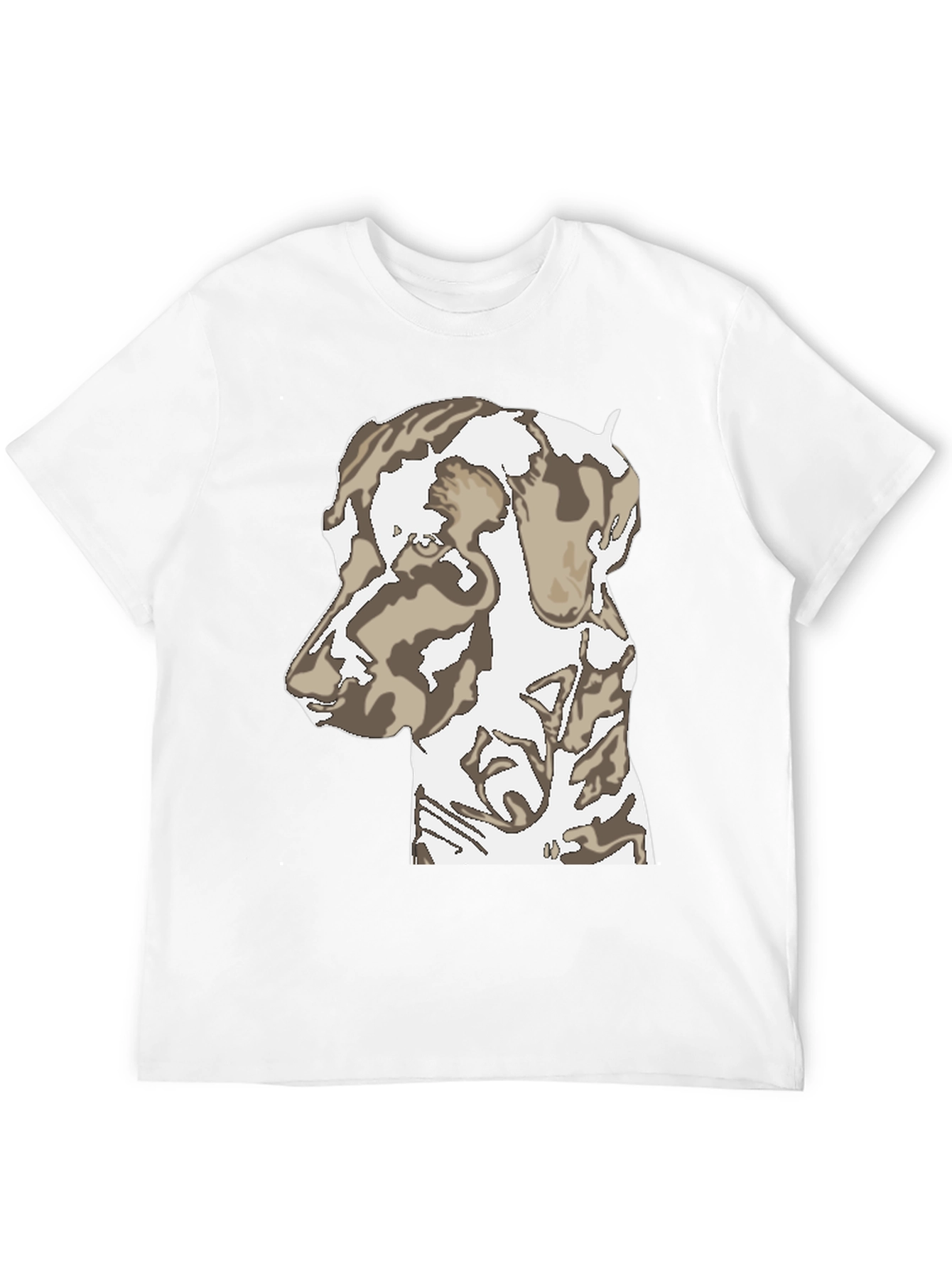 Dog Print Black T-Shirt