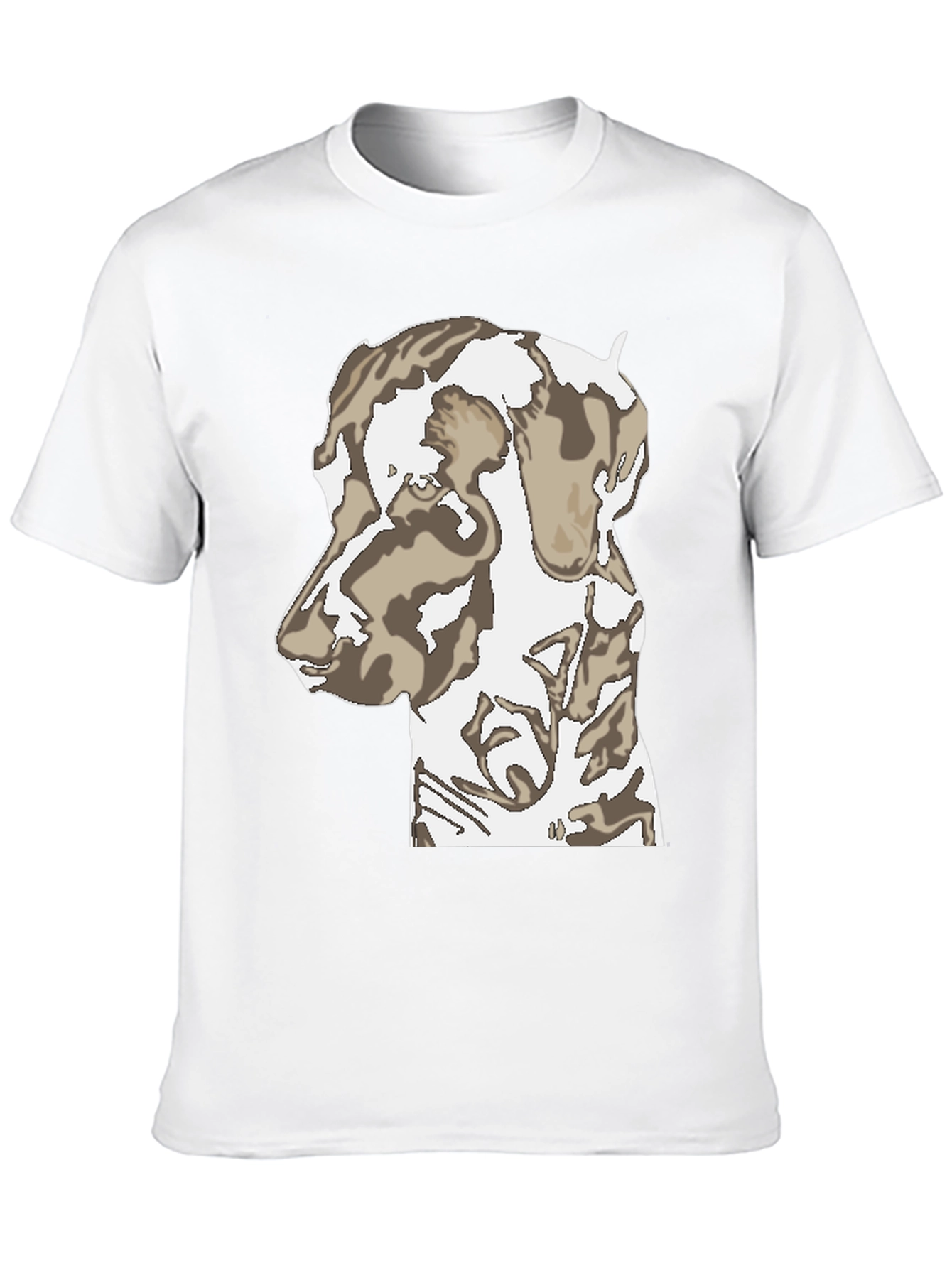 Dog Print Black T-Shirt
