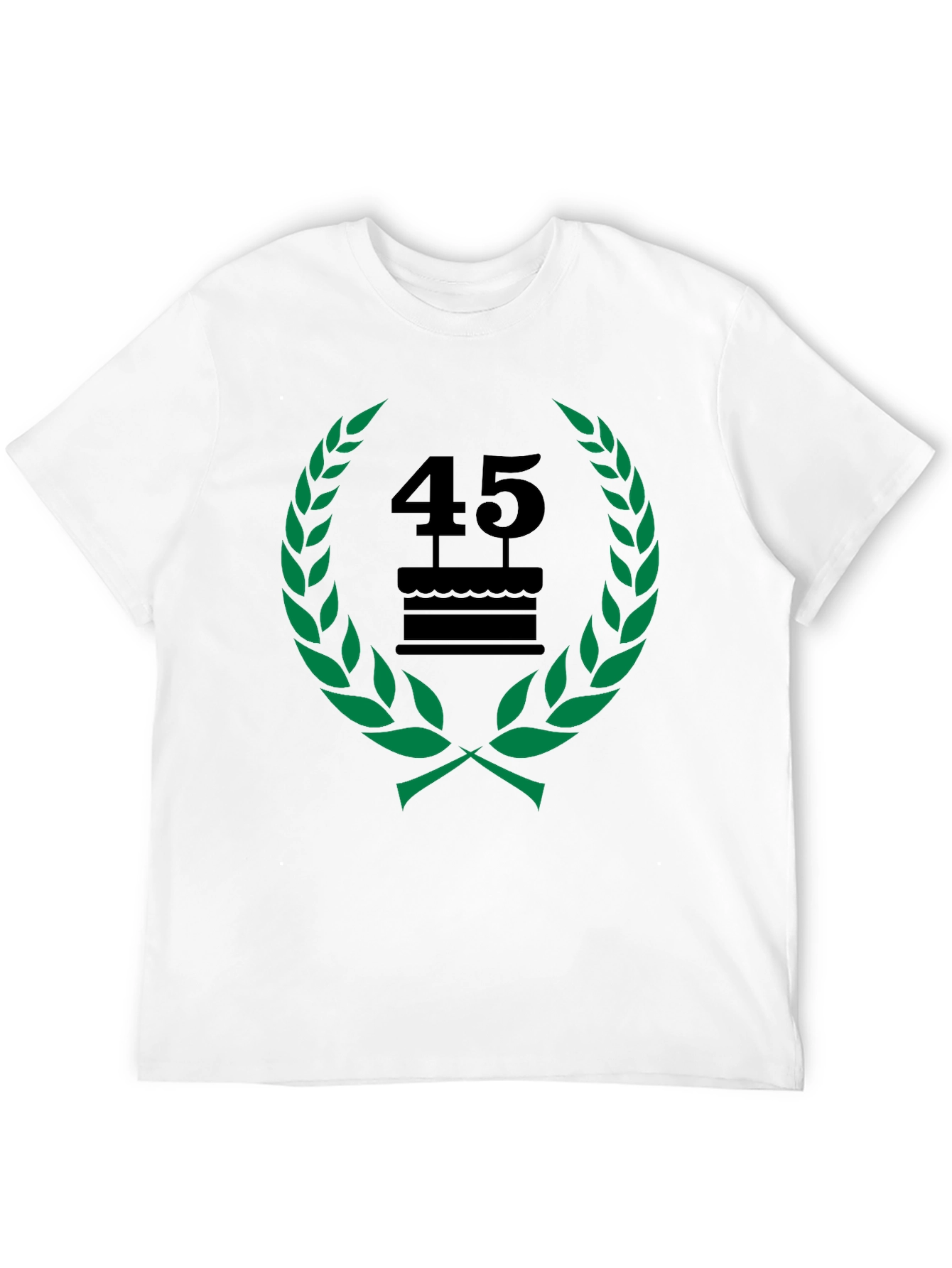 45th Birthday Celebration T-Shirt - Black