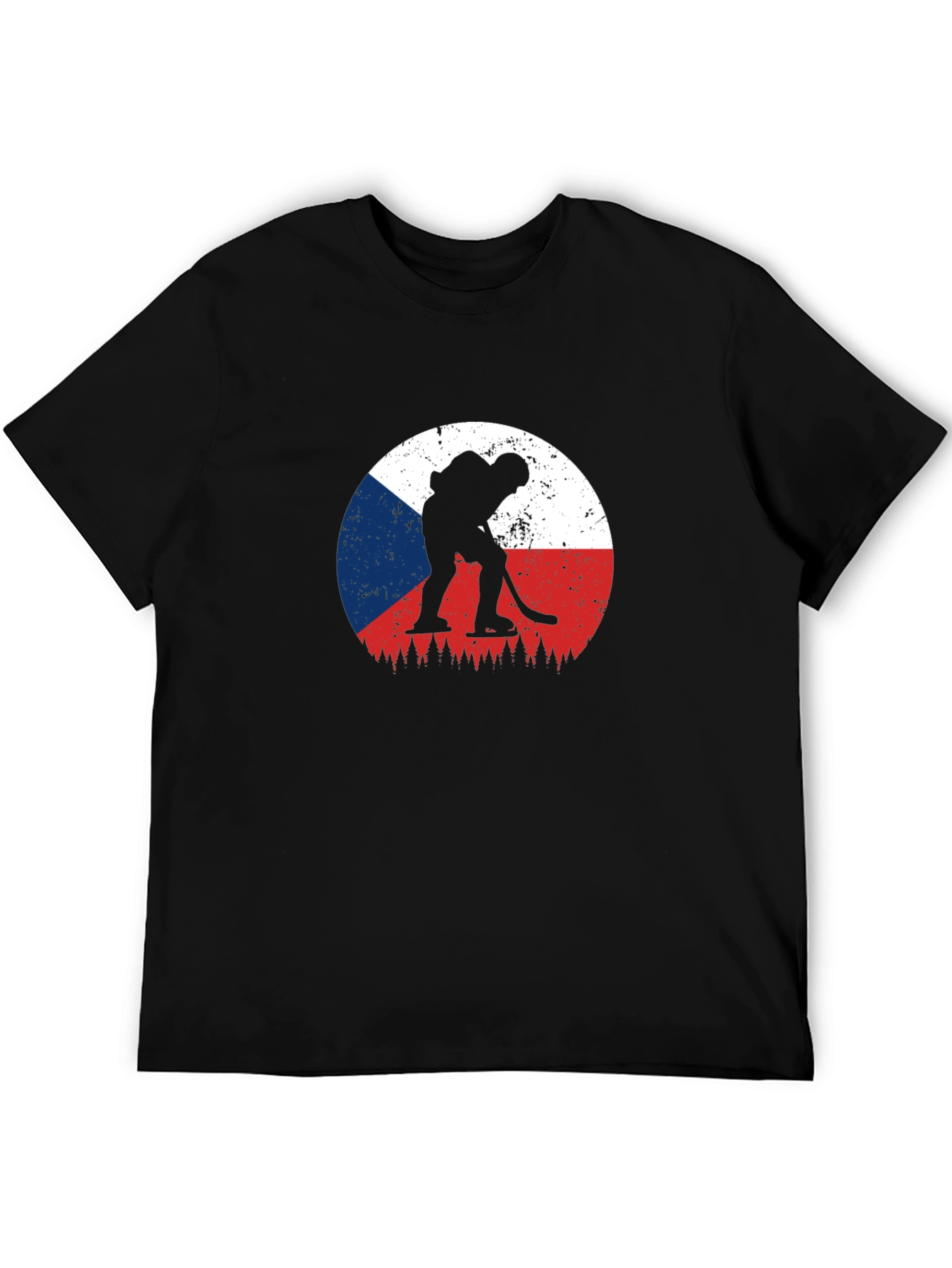 Czech Hockey T-Shirt - Unique Flag Design
