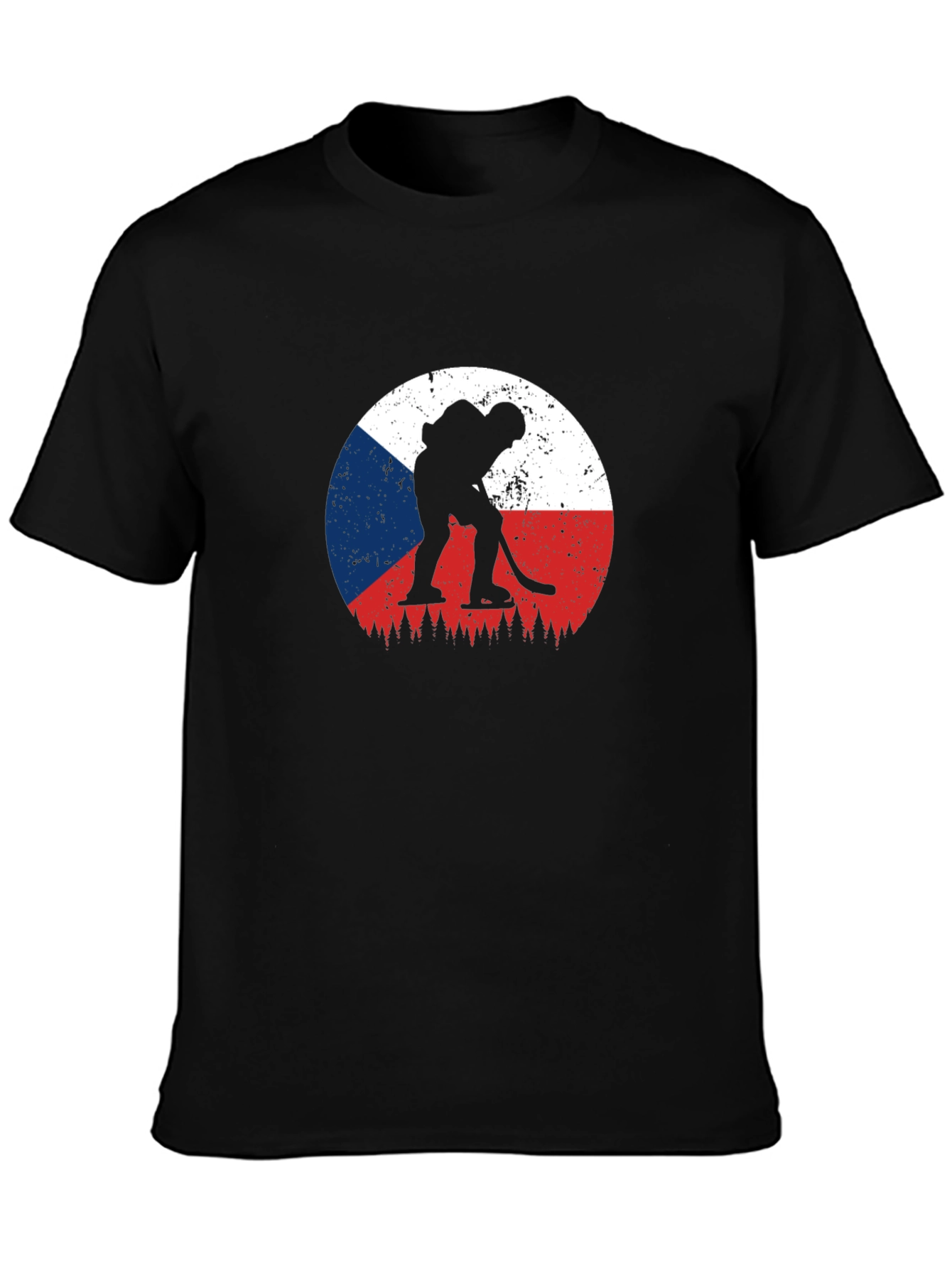 Czech Hockey T-Shirt - Unique Flag Design