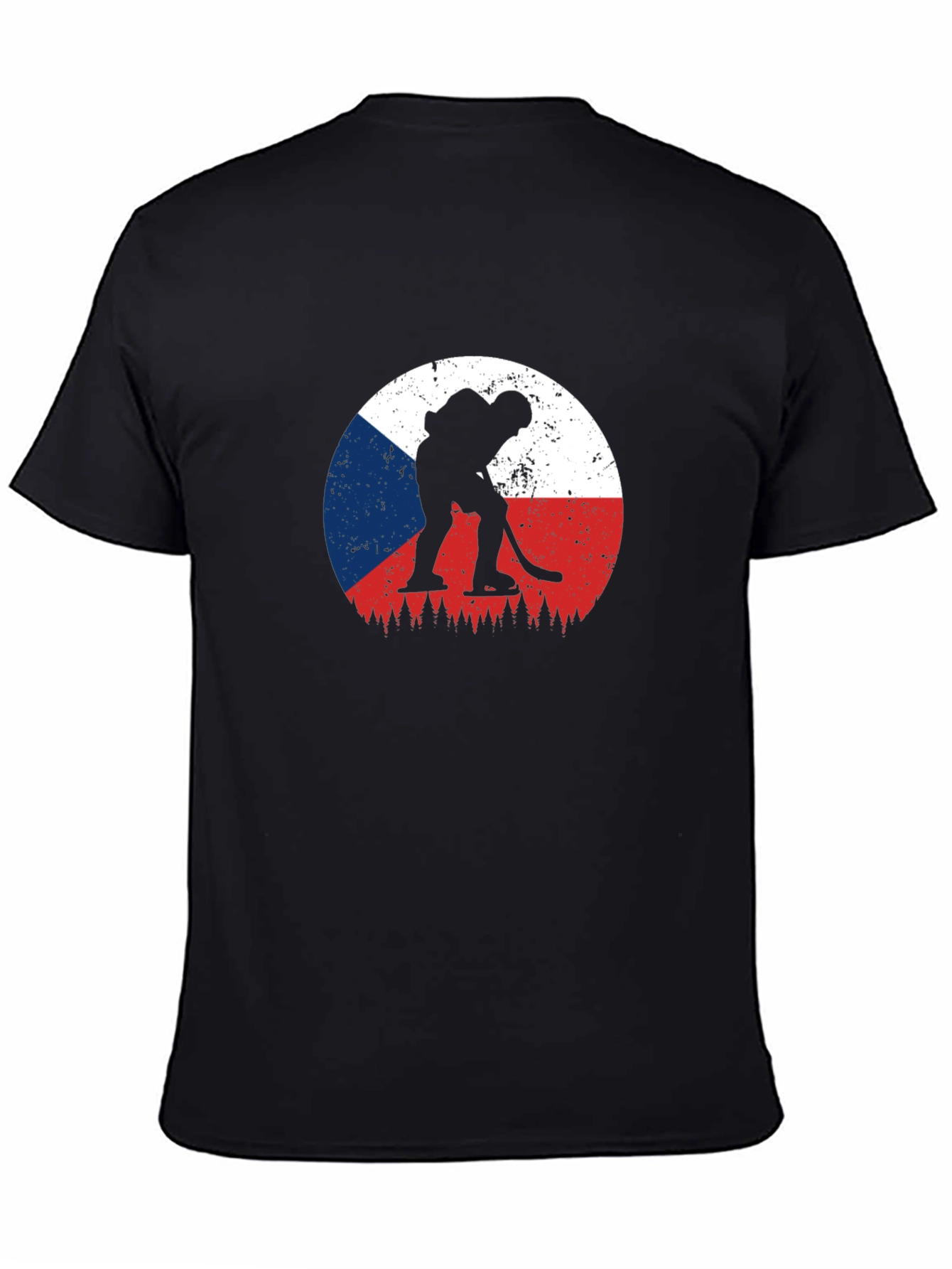 Czech Hockey T-Shirt - Unique Flag Design