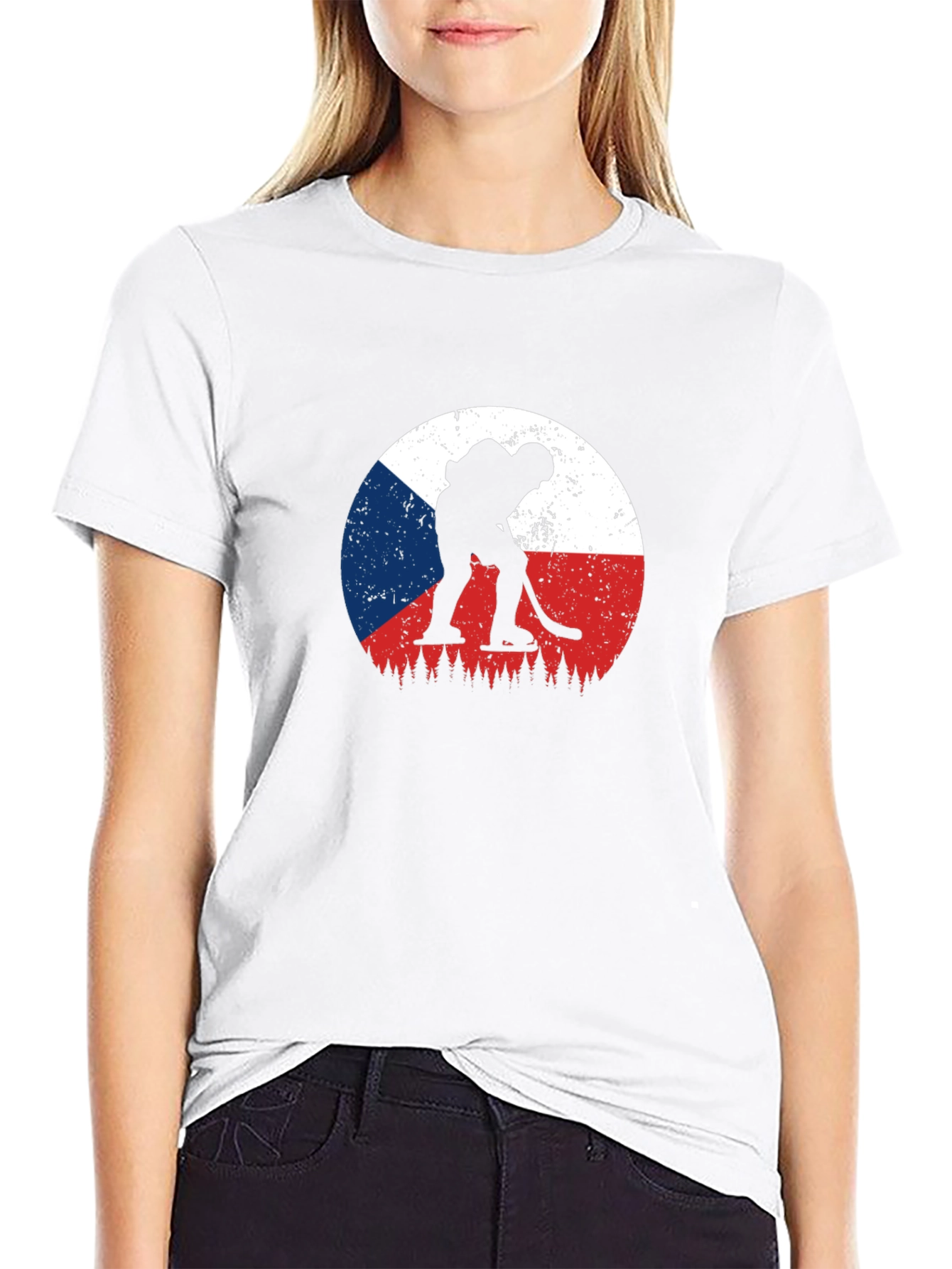 Czech Hockey T-Shirt - Unique Flag Design