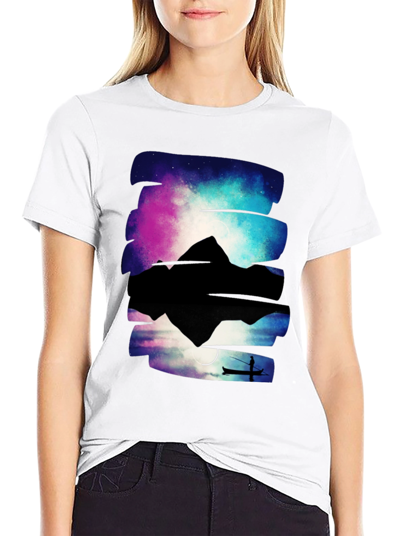 Galaxy Fishing Graphic Tee