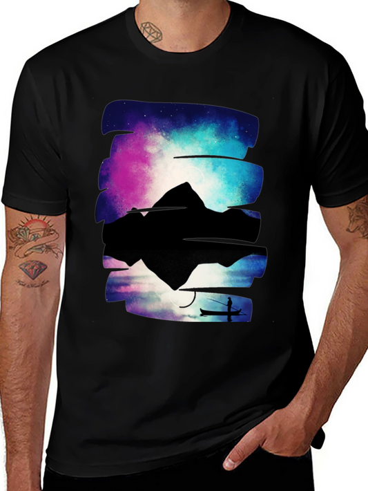 Galaxy Fishing Graphic Tee
