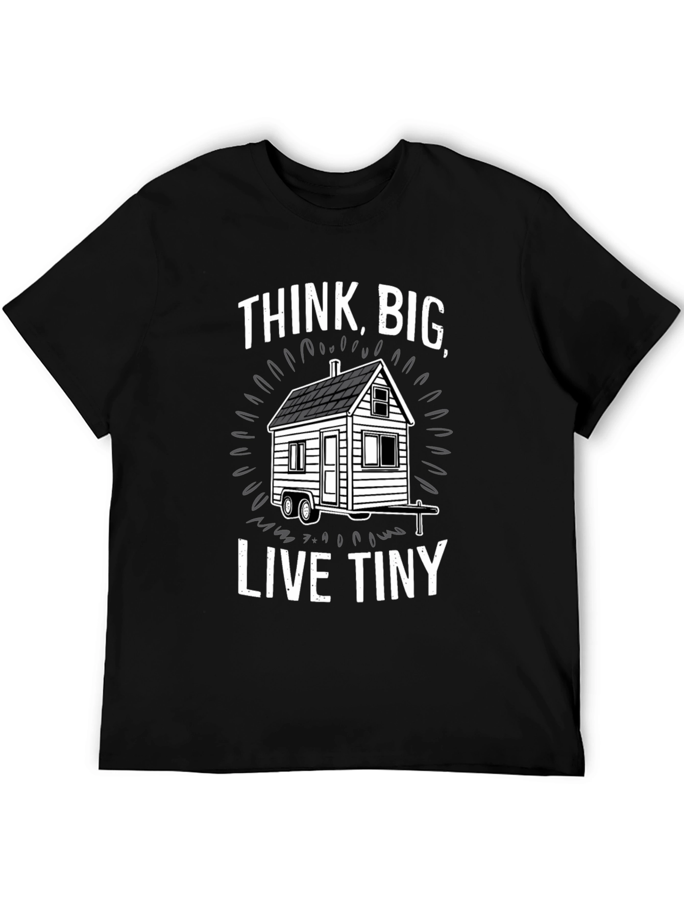 Think Big Live Tiny Black T-Shirt