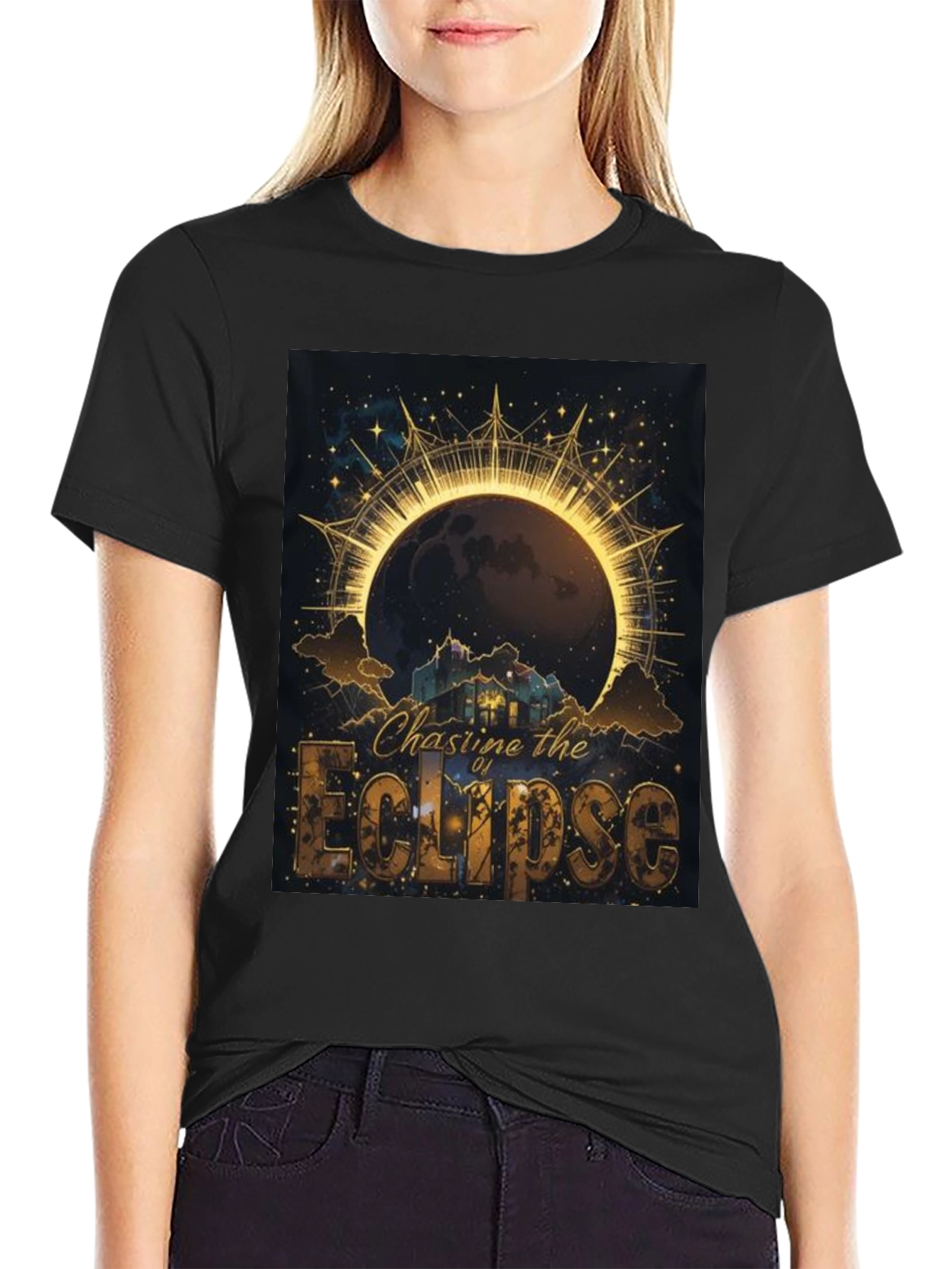 Chasing the Eclipse Graphic Tee - Unique Design