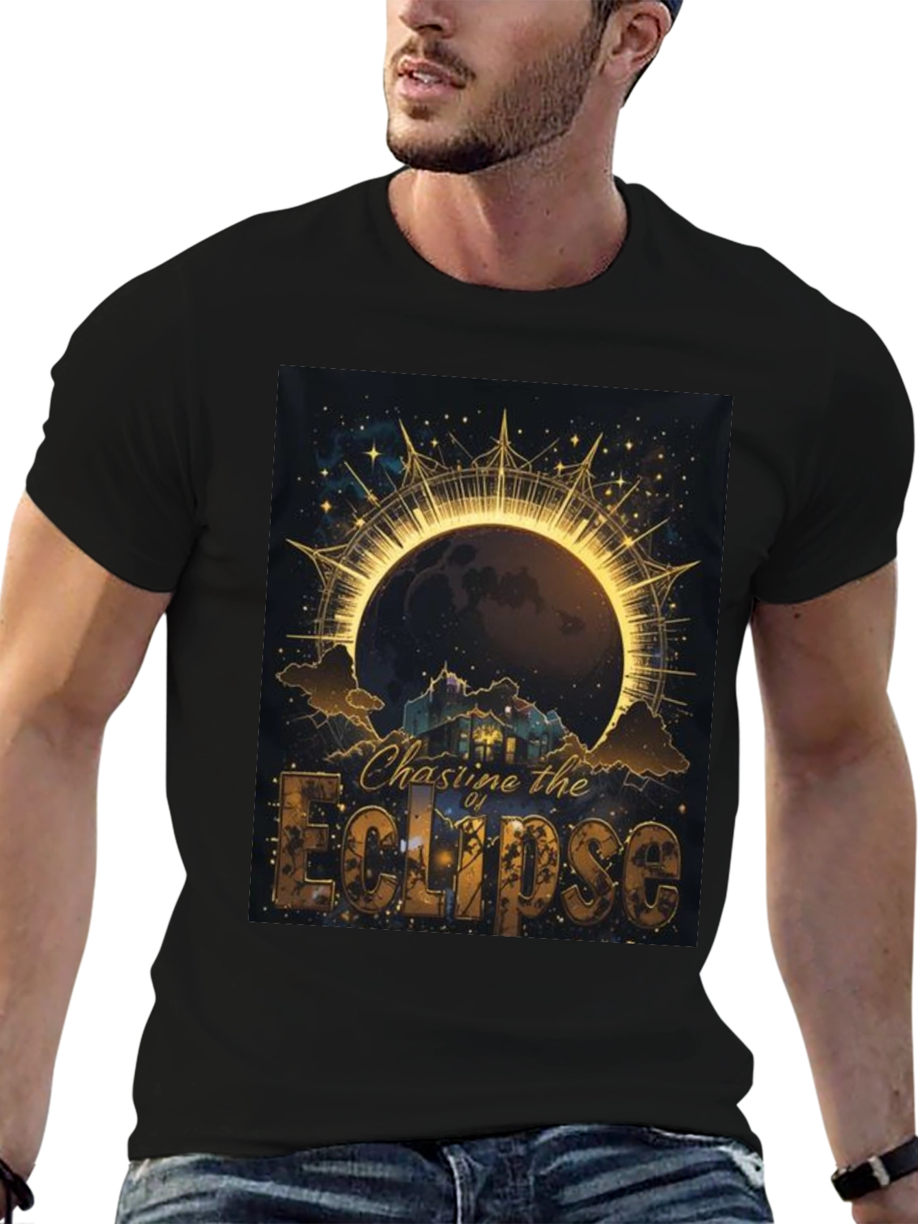 Chasing the Eclipse Graphic Tee - Unique Design