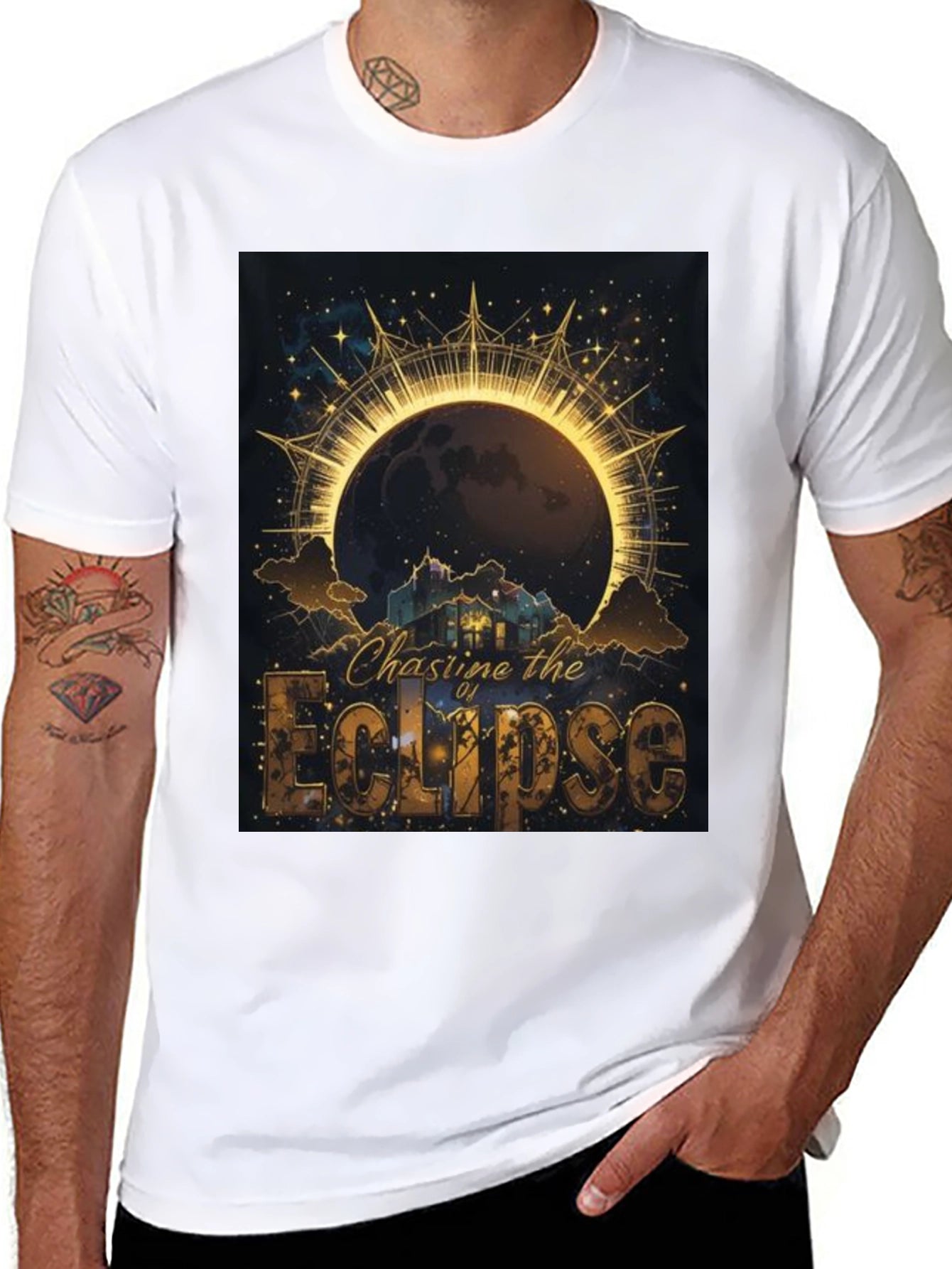 Chasing the Eclipse Graphic Tee - Unique Design