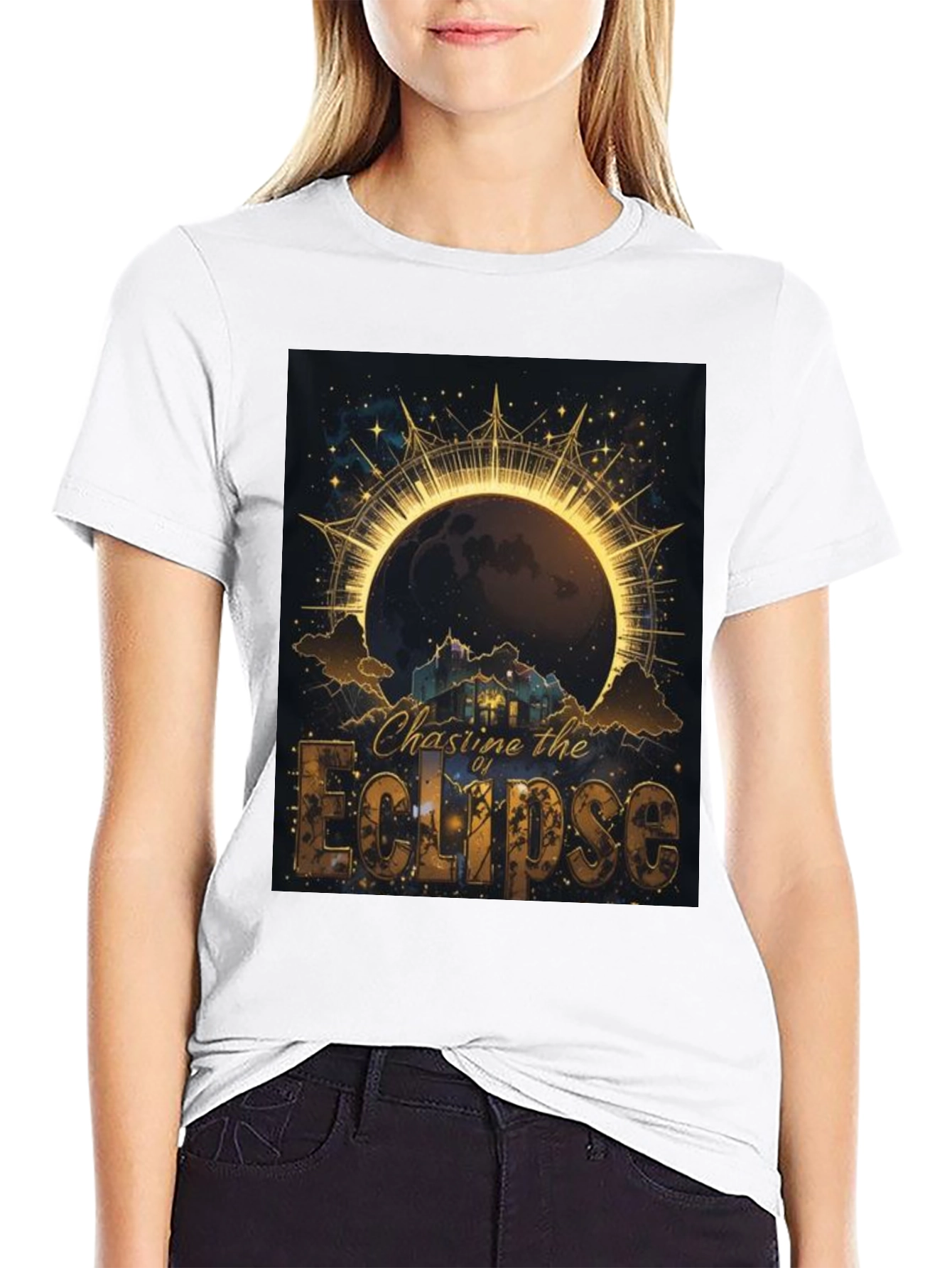 Chasing the Eclipse Graphic Tee - Unique Design