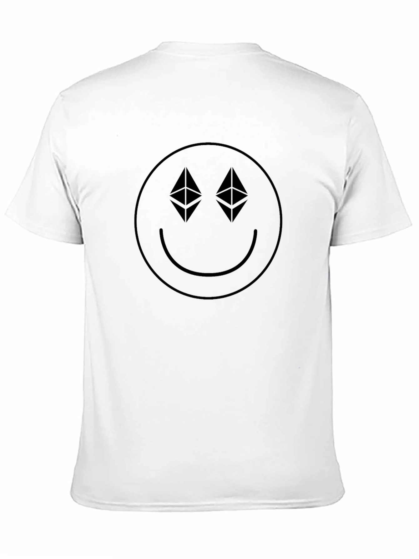 Ethereum Smiley Face T-Shirt - Black