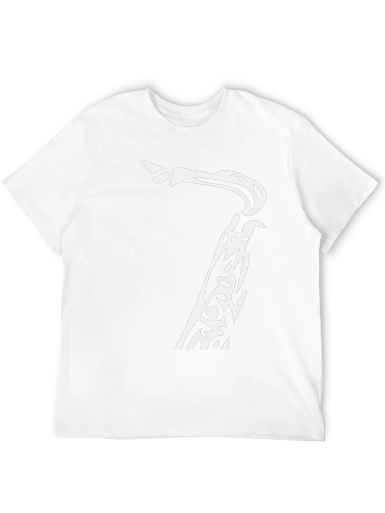 Saxophone Graphic Print Black T-Shirt