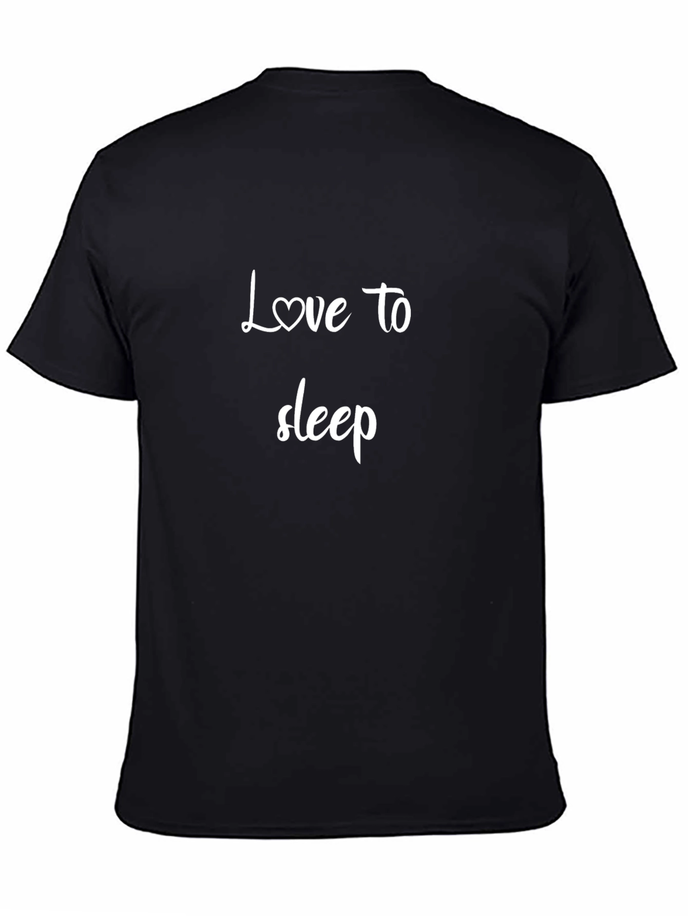 Love to Sleep Black T-Shirt
