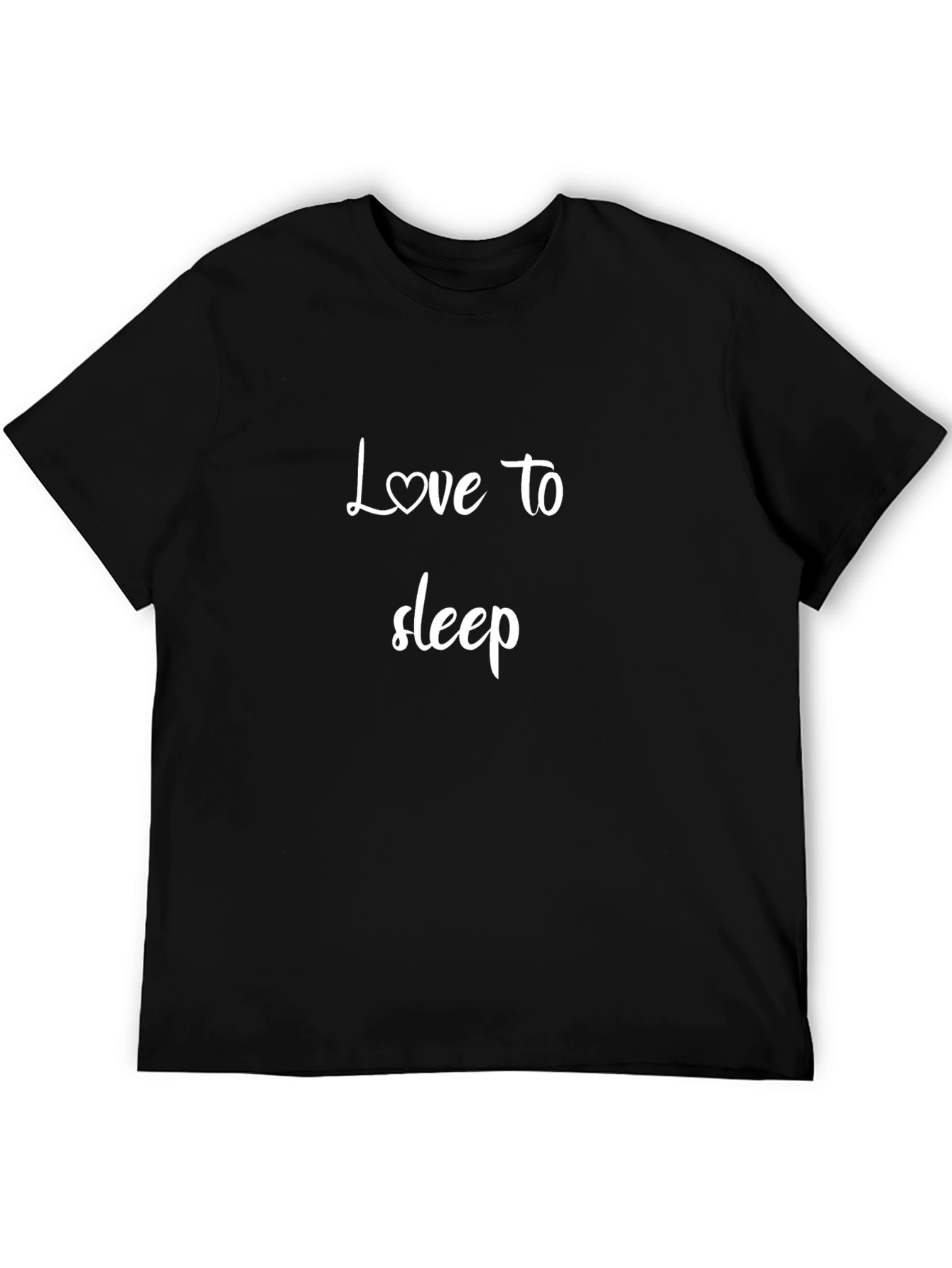 Love to Sleep Black T-Shirt