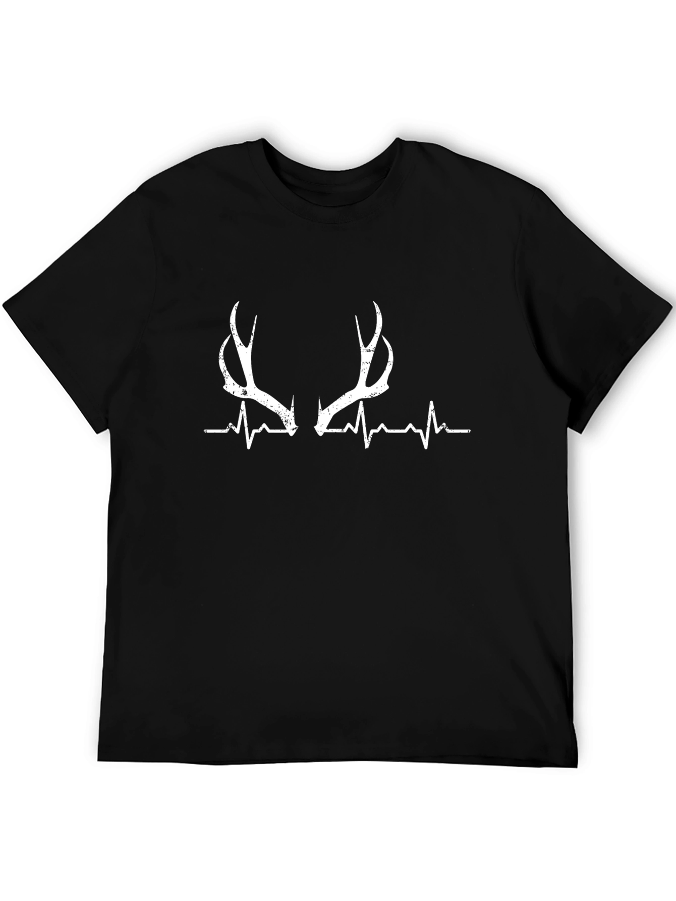 Antler Heartbeat Black Tee
