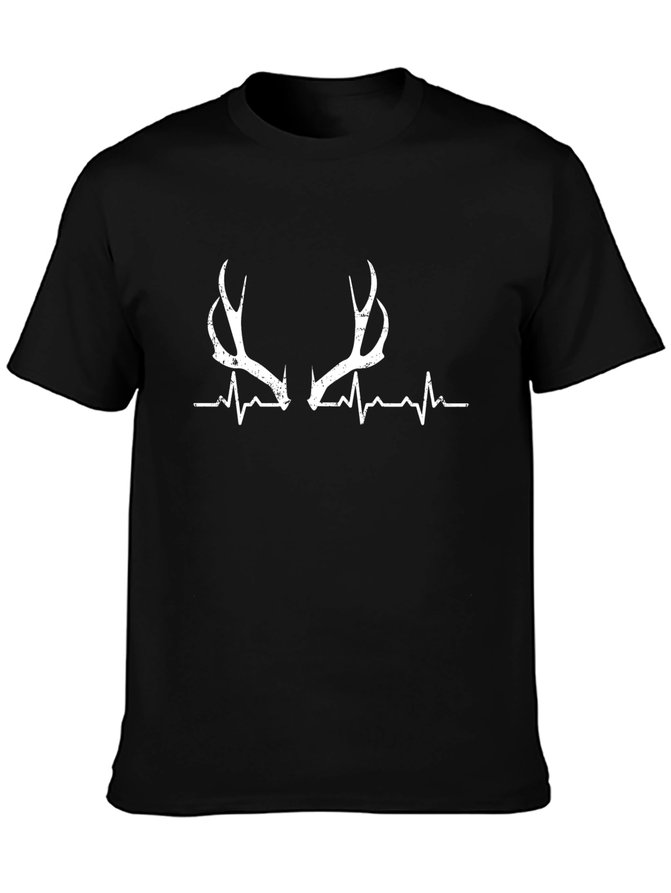 Antler Heartbeat Black Tee