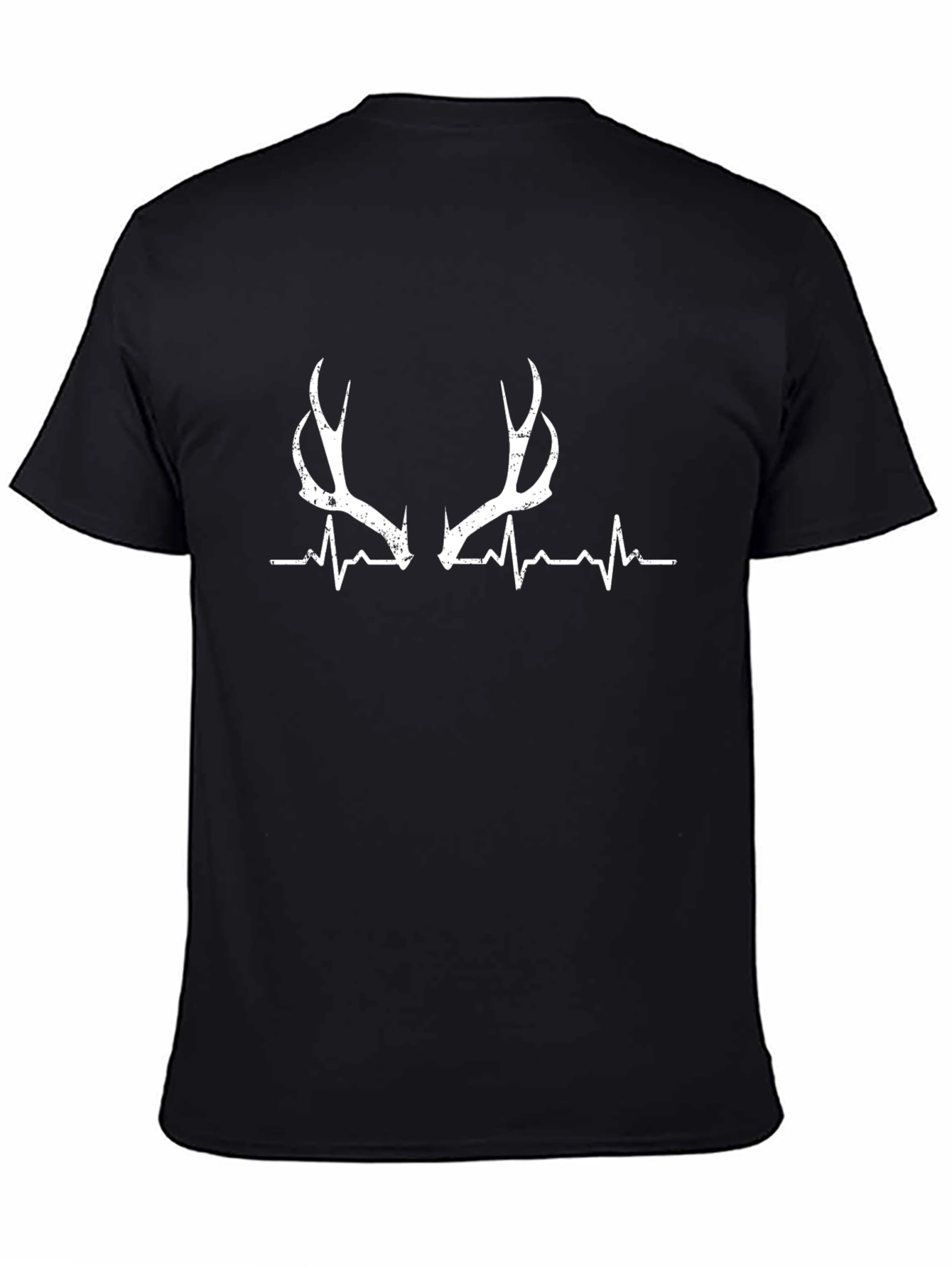 Antler Heartbeat Black Tee