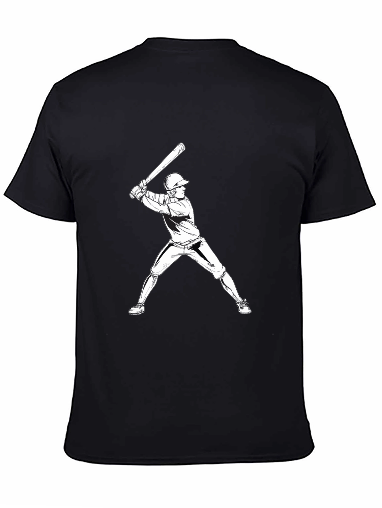 Baseball Player Graphic T-Shirt