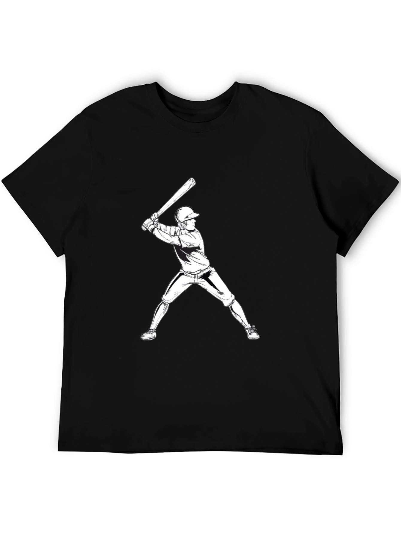Baseball Player Graphic T-Shirt