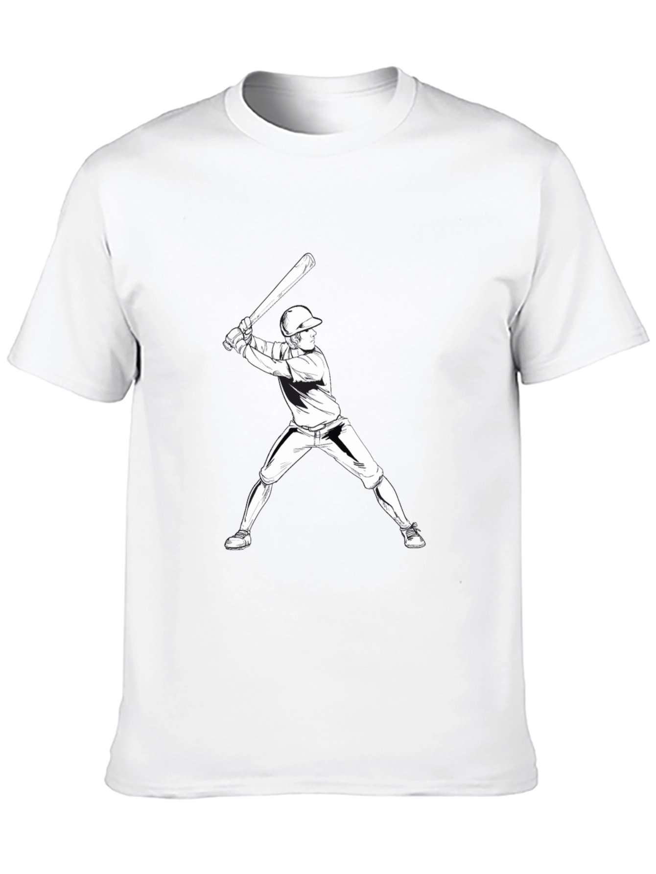 Baseball Player Graphic T-Shirt