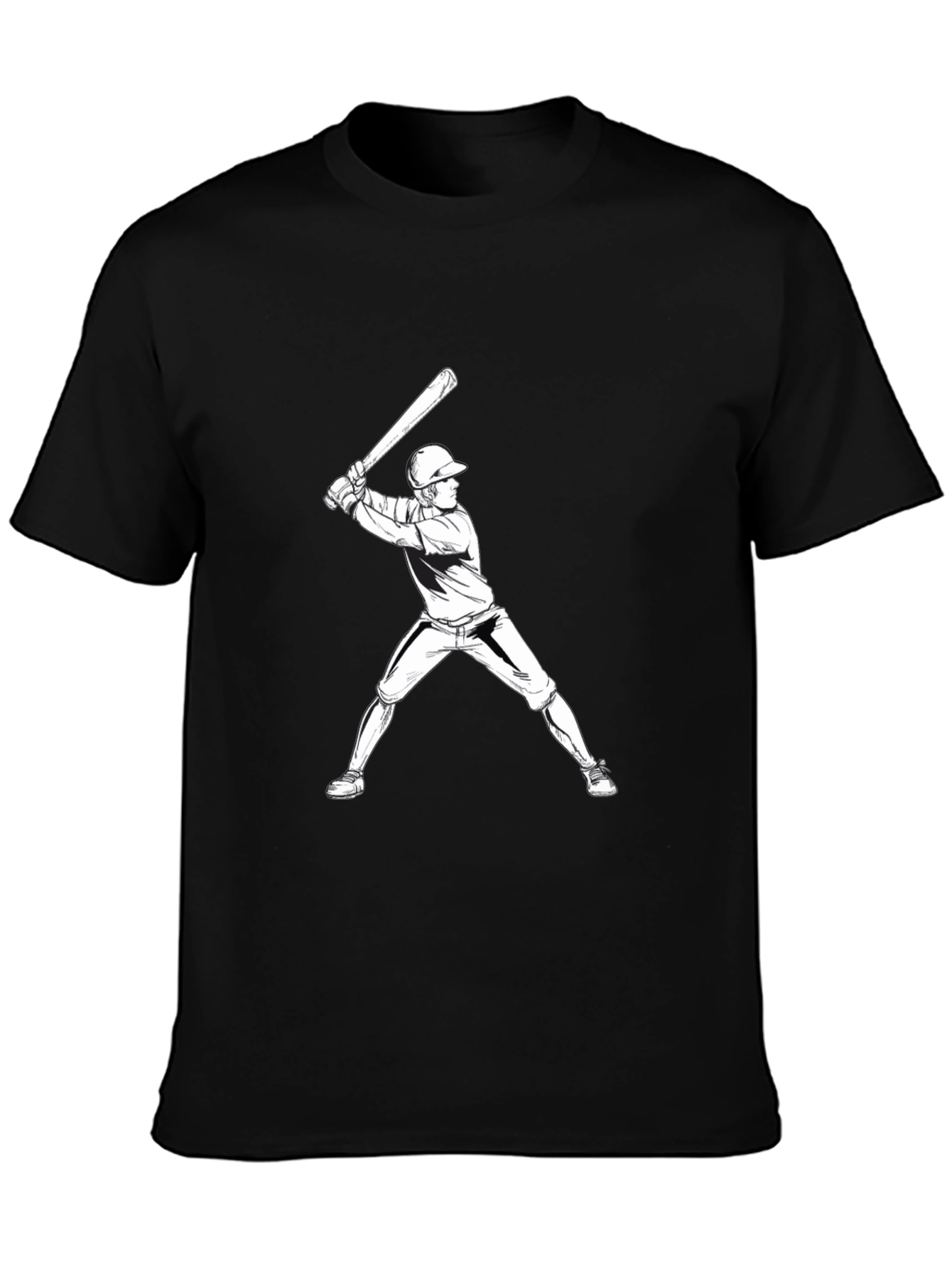 Baseball Player Graphic T-Shirt