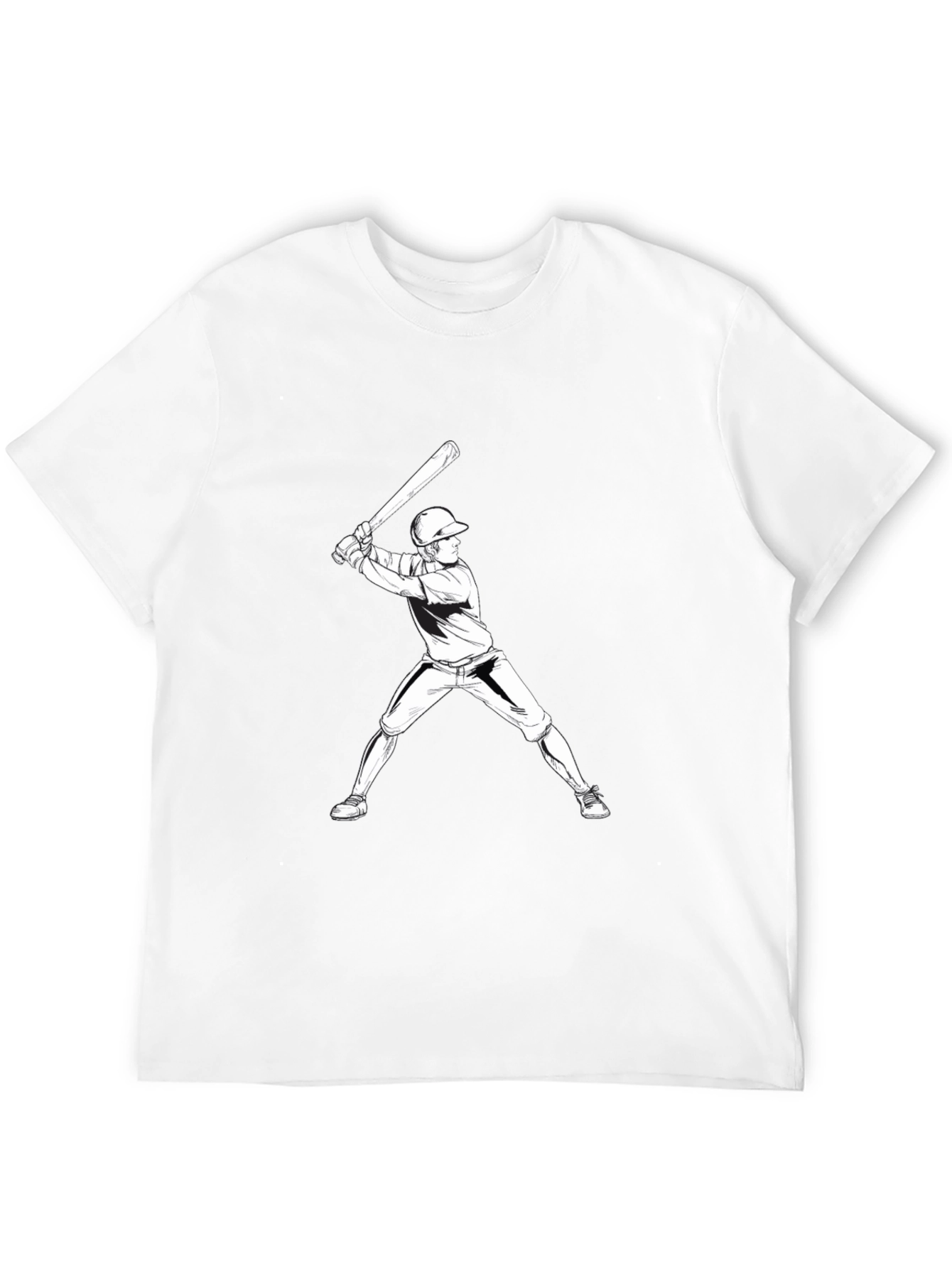 Baseball Player Graphic T-Shirt