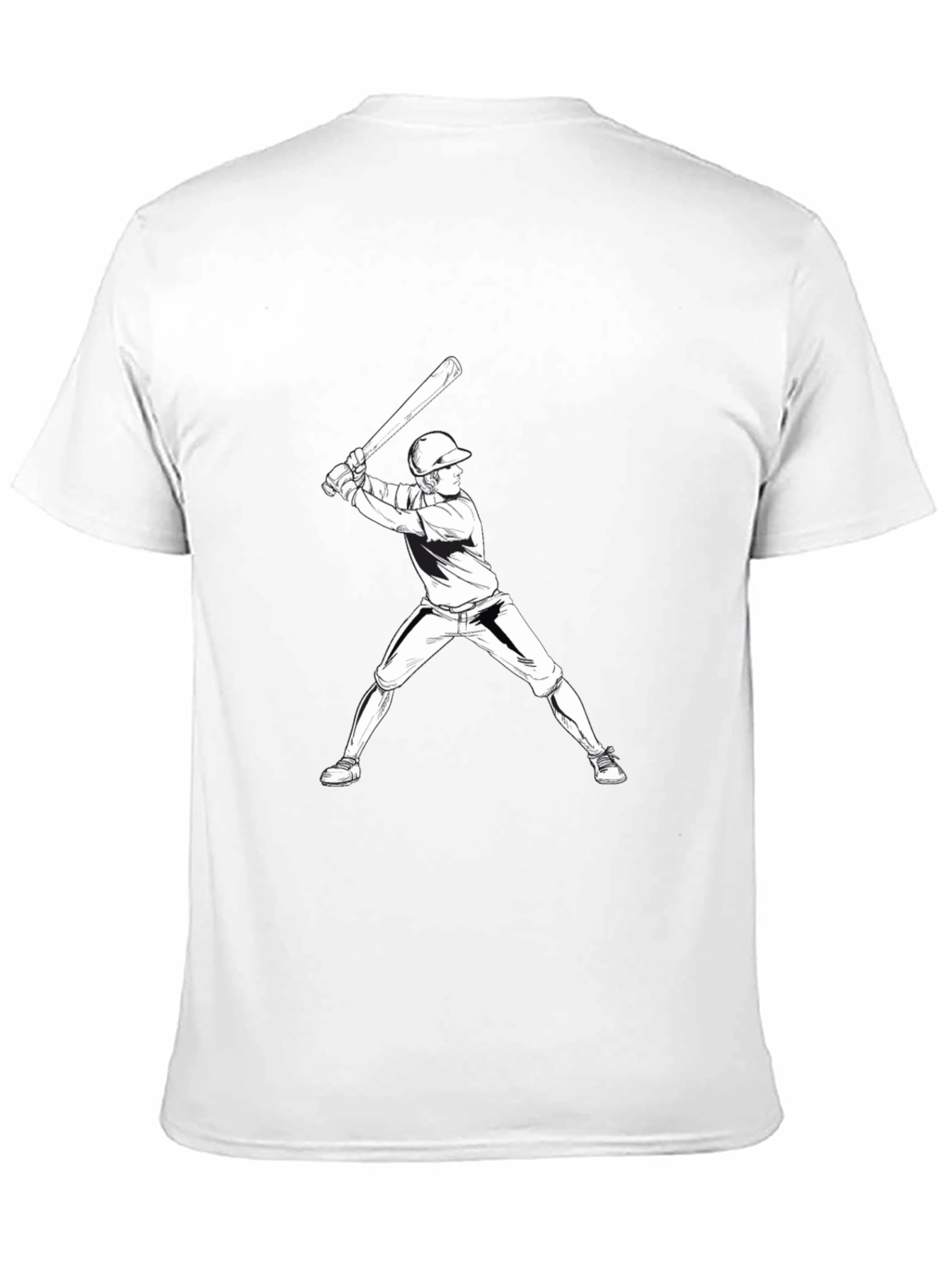 Baseball Player Graphic T-Shirt