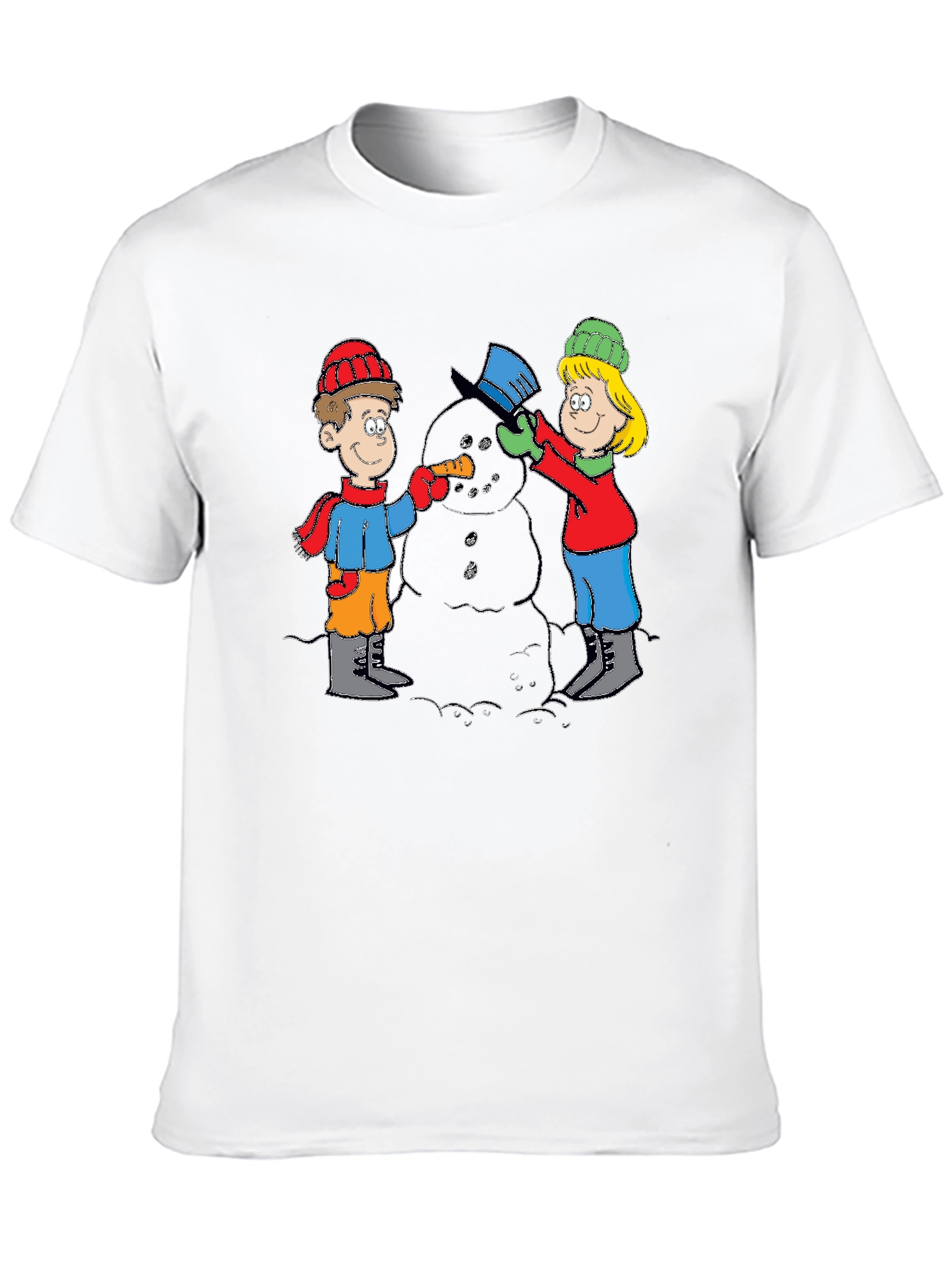 Building Snowman T-Shirt