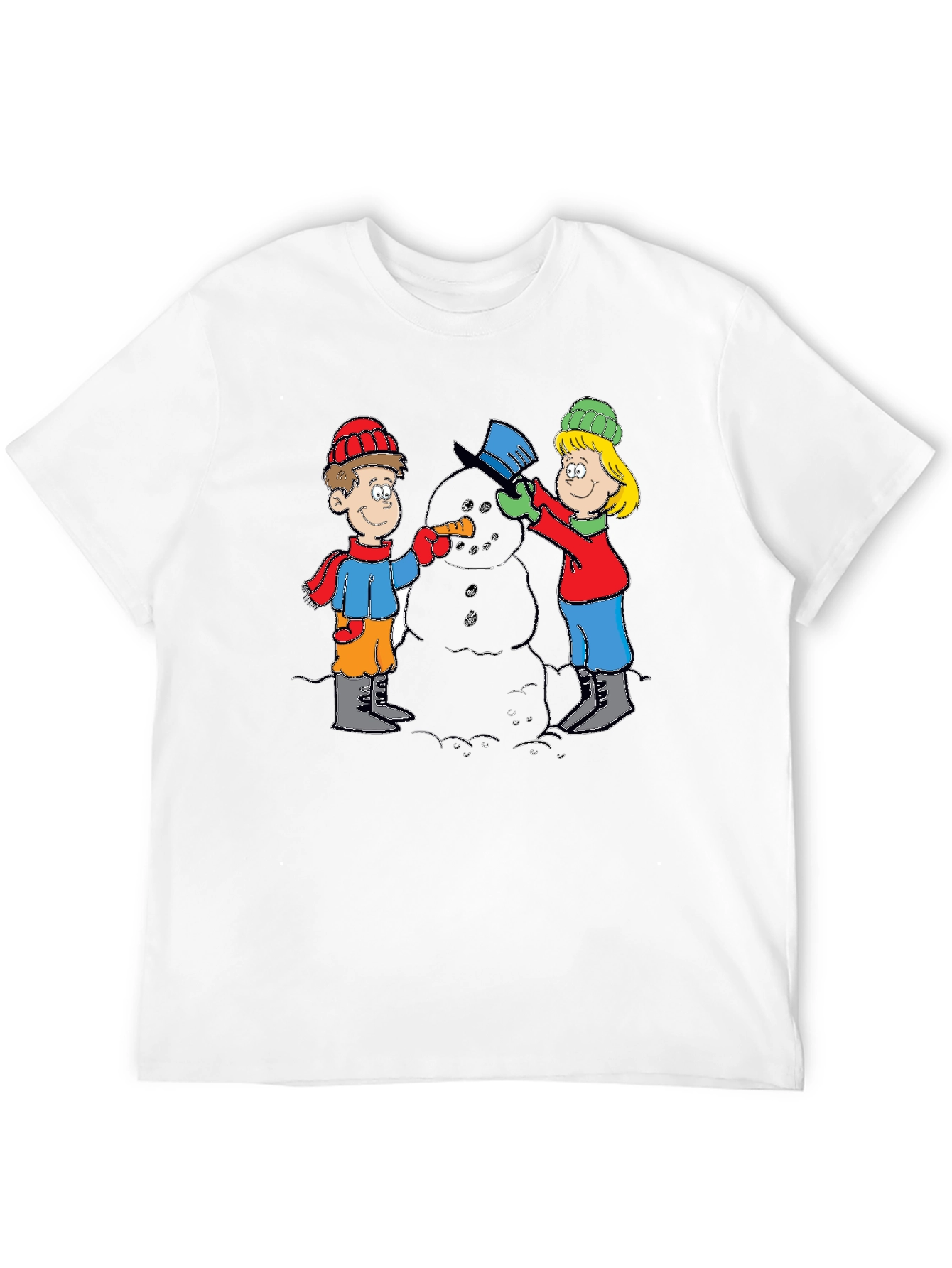 Building Snowman T-Shirt