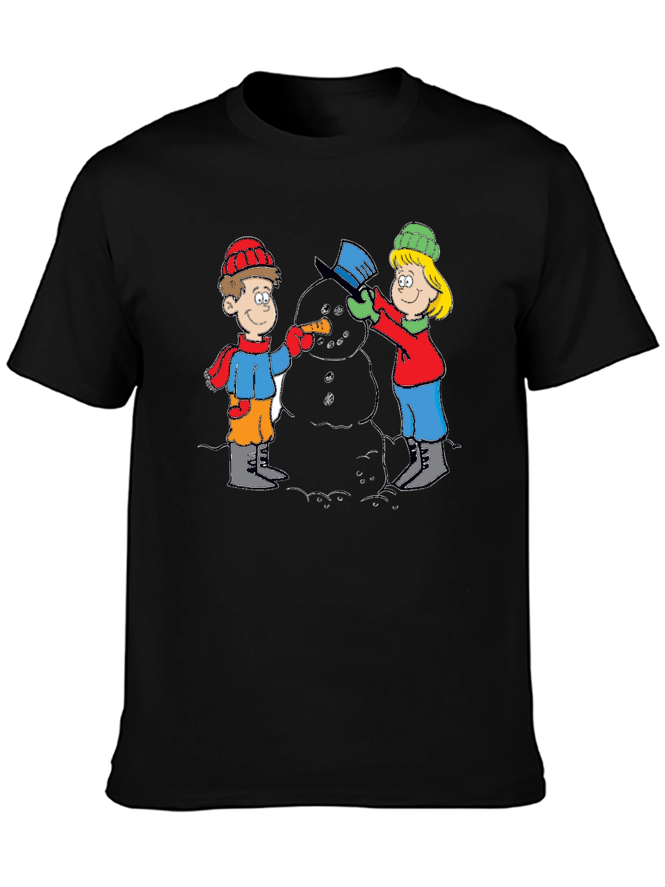 Building Snowman T-Shirt