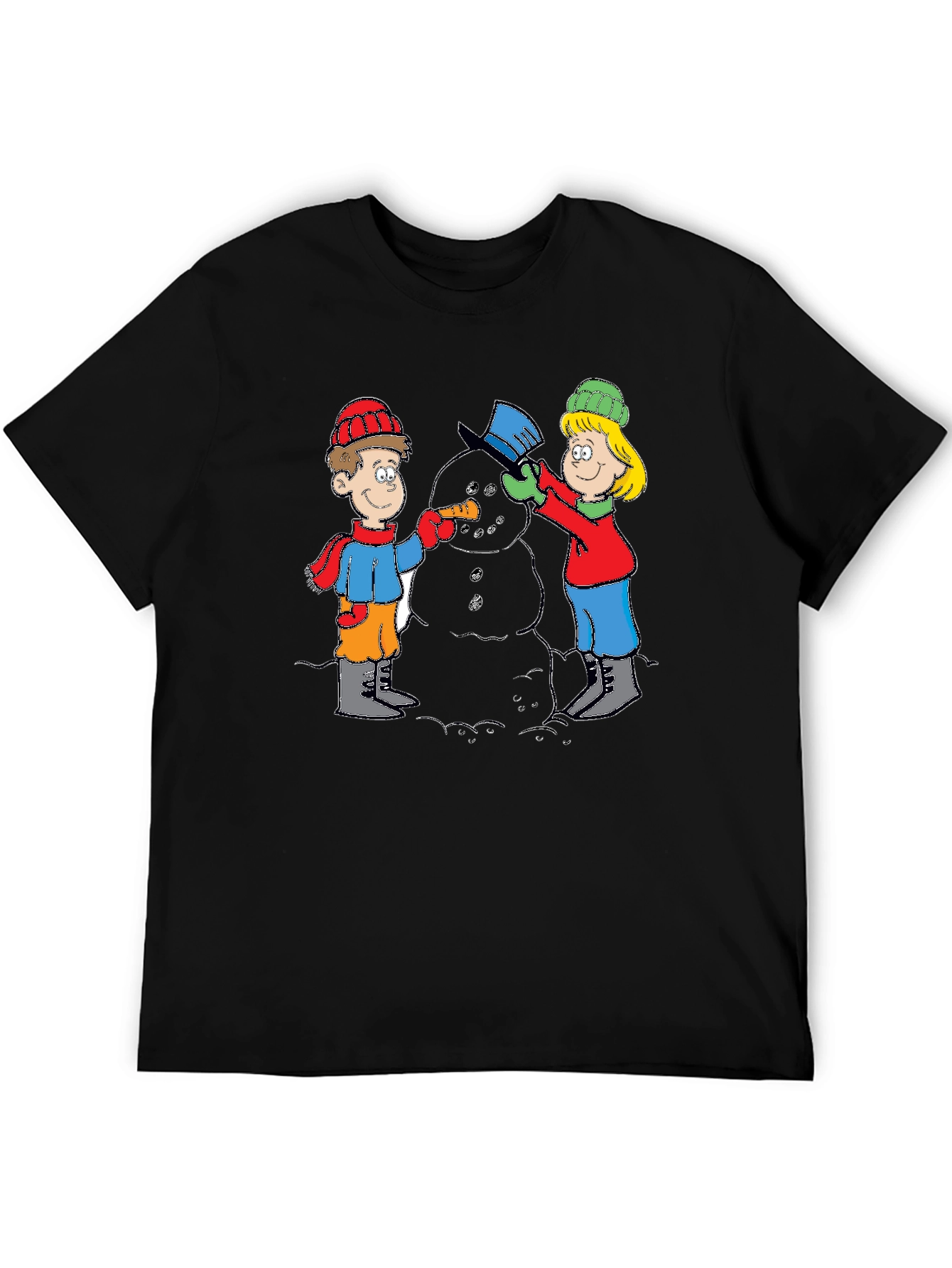 Building Snowman T-Shirt