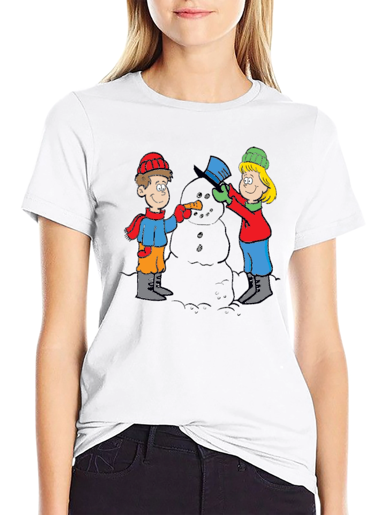 Building Snowman T-Shirt