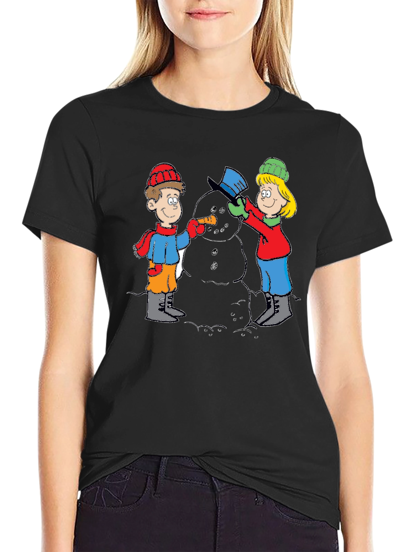 Building Snowman T-Shirt