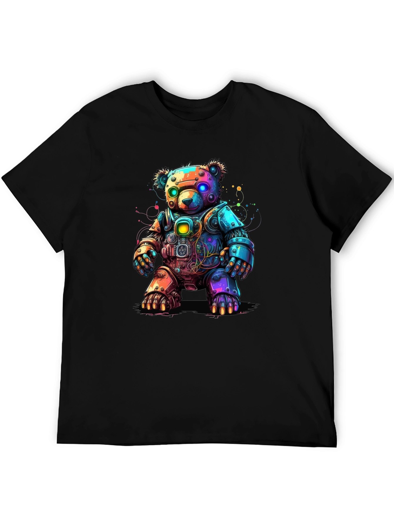 Cyber Bear T-Shirt - Robot Teddy Bear Design