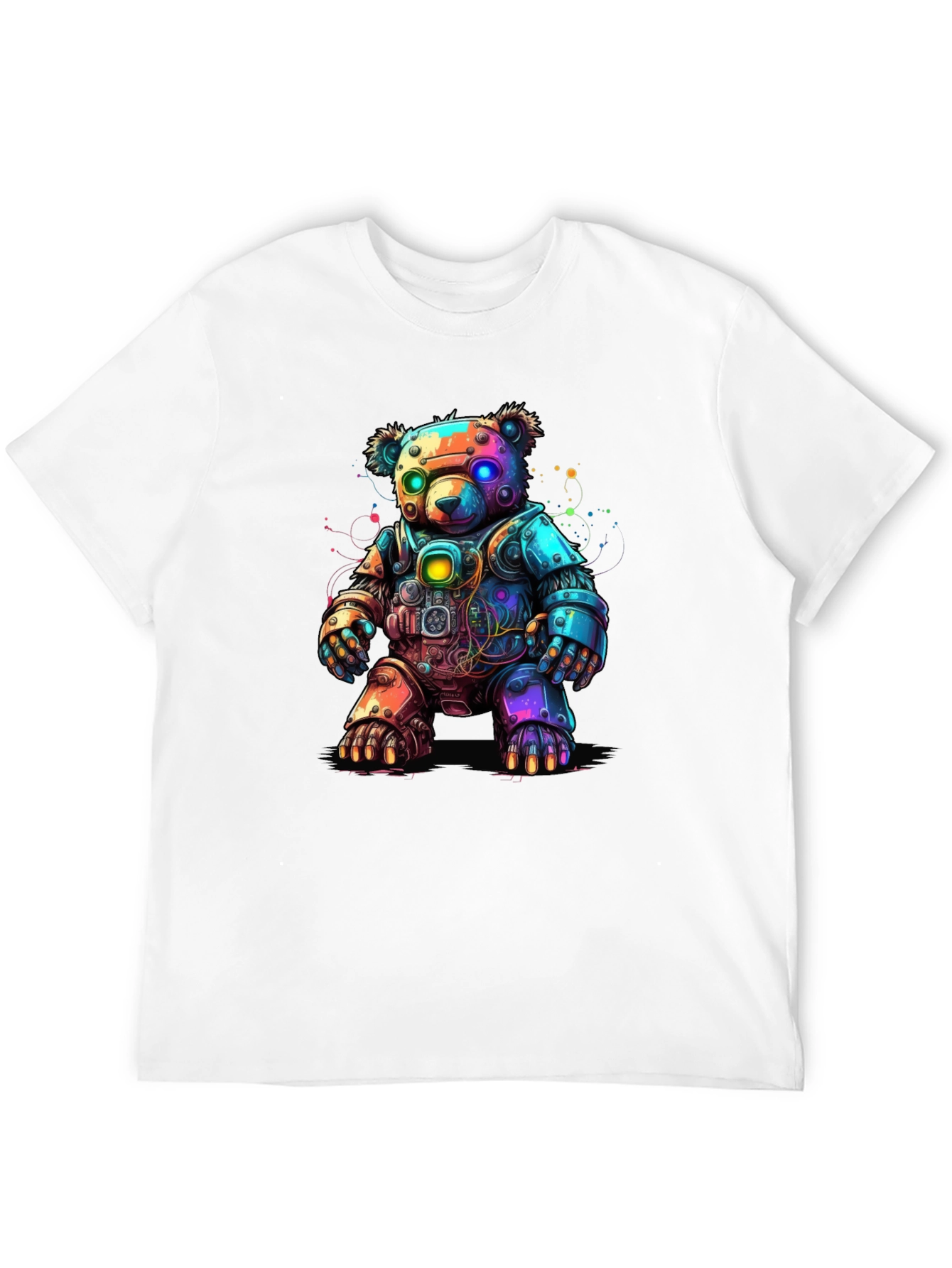 Cyber Bear T-Shirt - Robot Teddy Bear Design