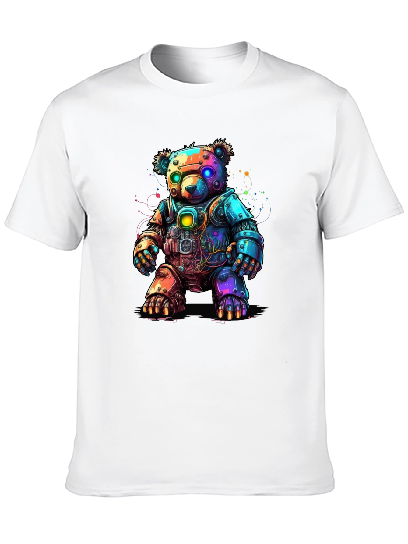 Cyber Bear T-Shirt - Robot Teddy Bear Design