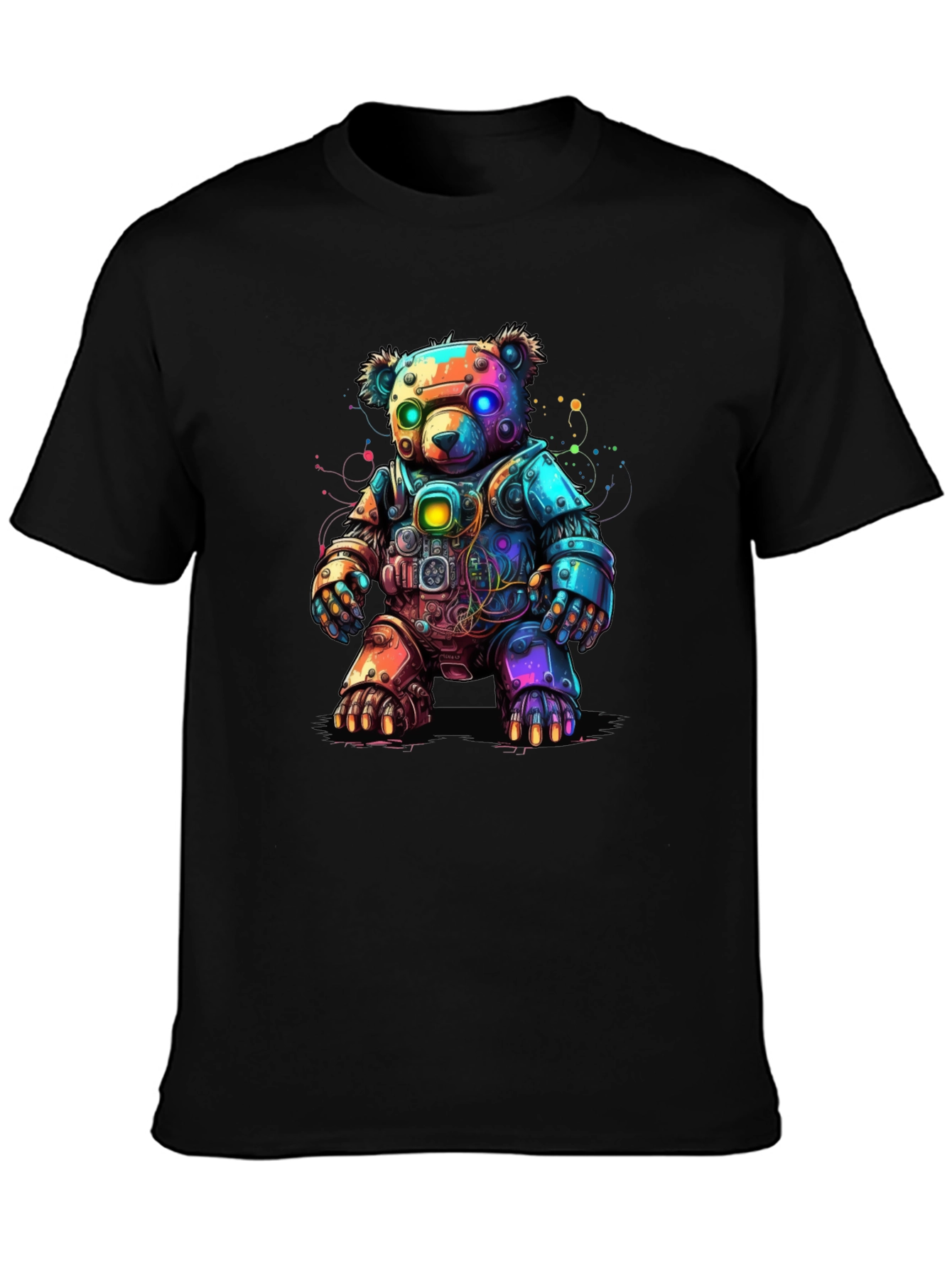 Cyber Bear T-Shirt - Robot Teddy Bear Design