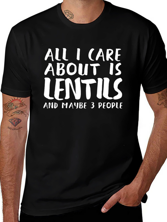 Funny Lentil Lover Graphic T-Shirt