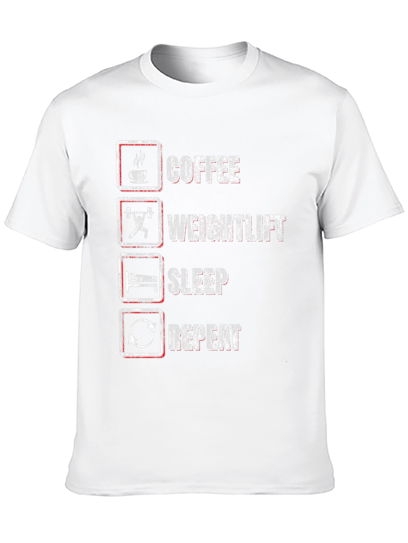 Coffee Weightlift Sleep Repeat Graphic Tee