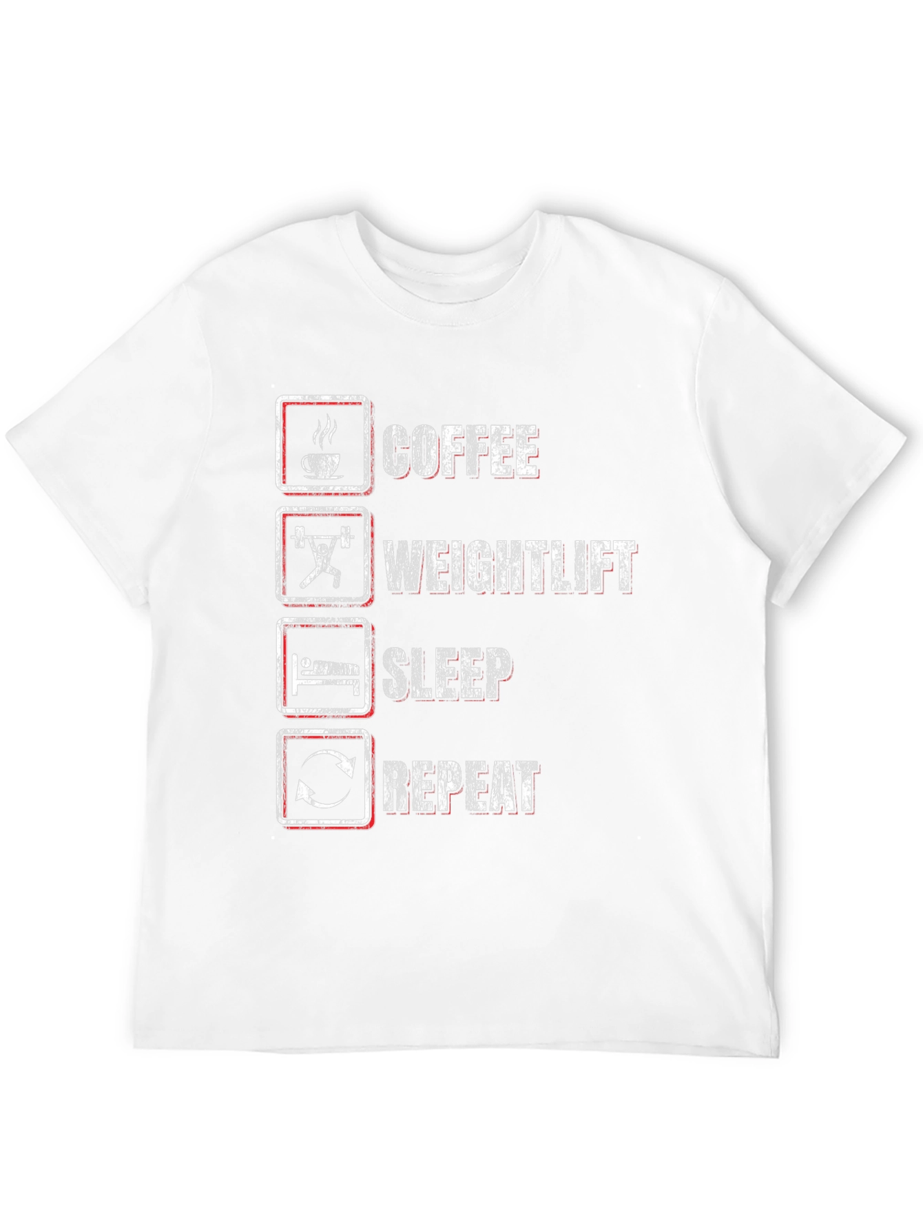 Coffee Weightlift Sleep Repeat Graphic Tee