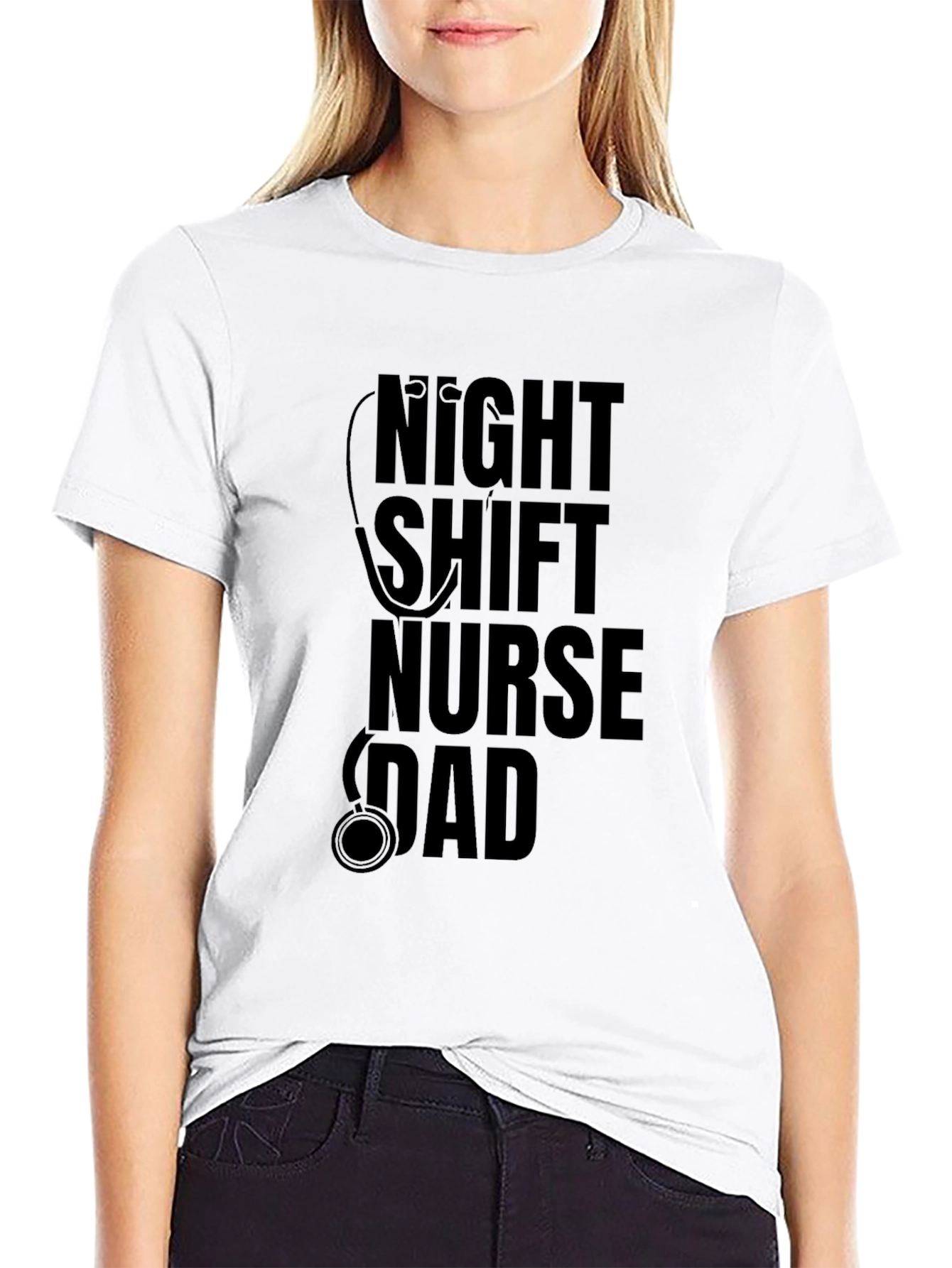 Night Shift Nurse Dad T-Shirt
