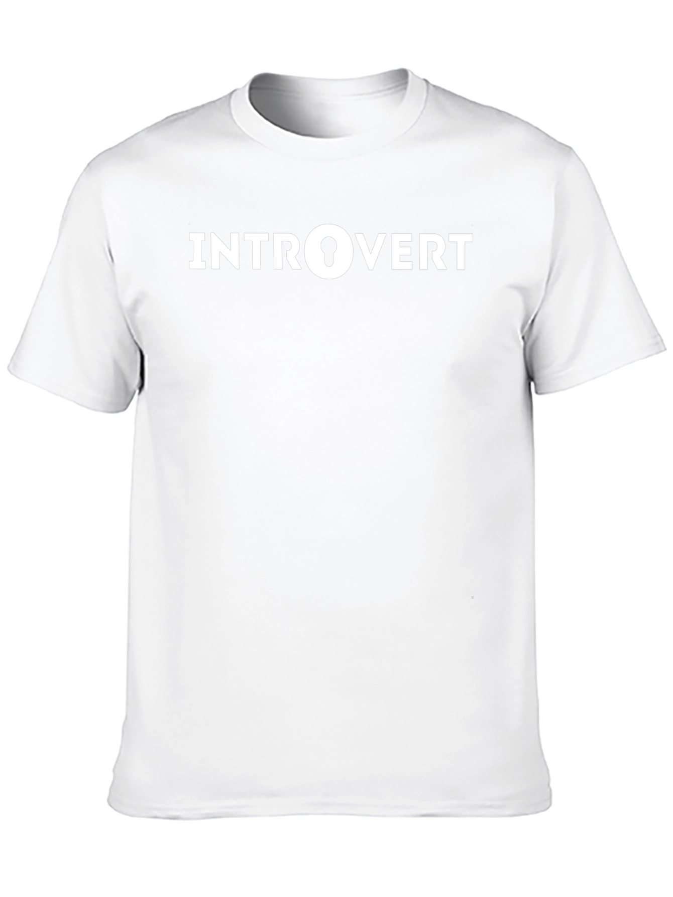 Introvert Graphic Tee - Black Casual T-Shirt
