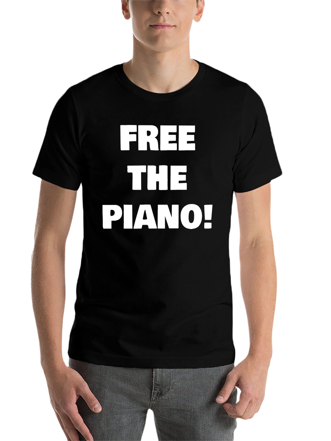 Free the Piano! Novelty Graphic Tee